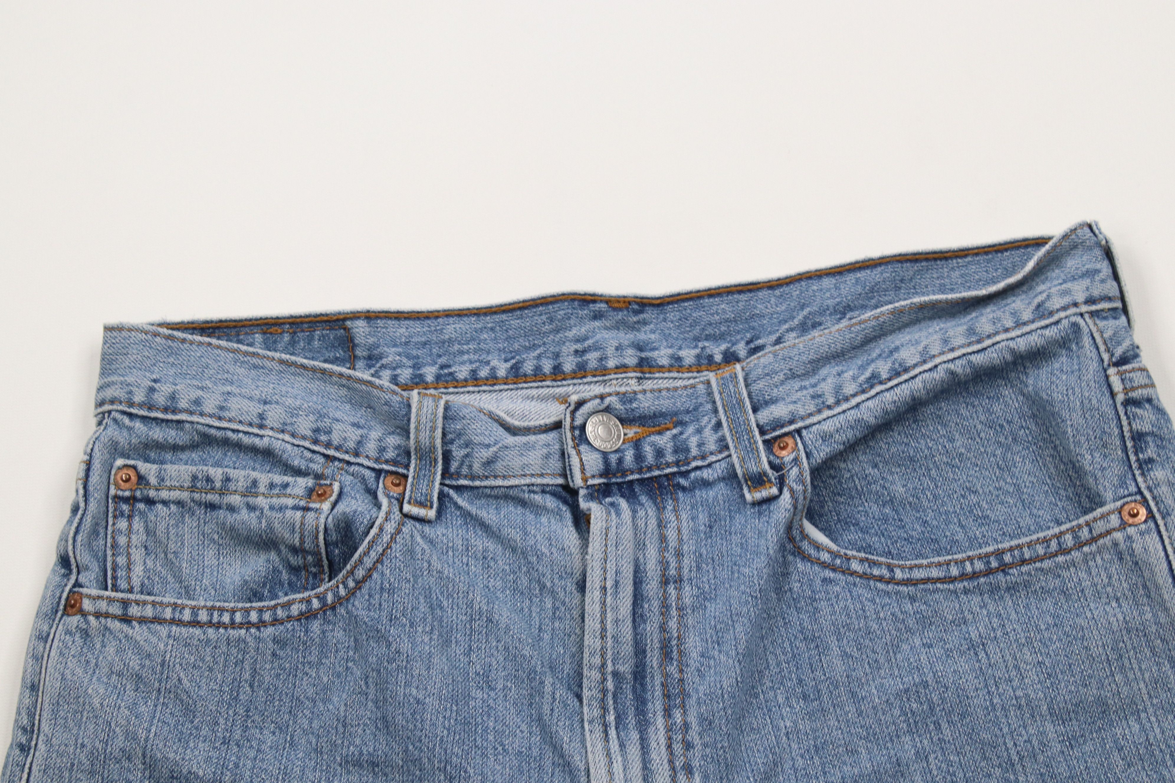 Levi's × Vintage Vintage Y2K Levis 505 Regular Fit Denim Jean Shorts Jorts Size US 34 / EU 50 - 2 Thumbnail