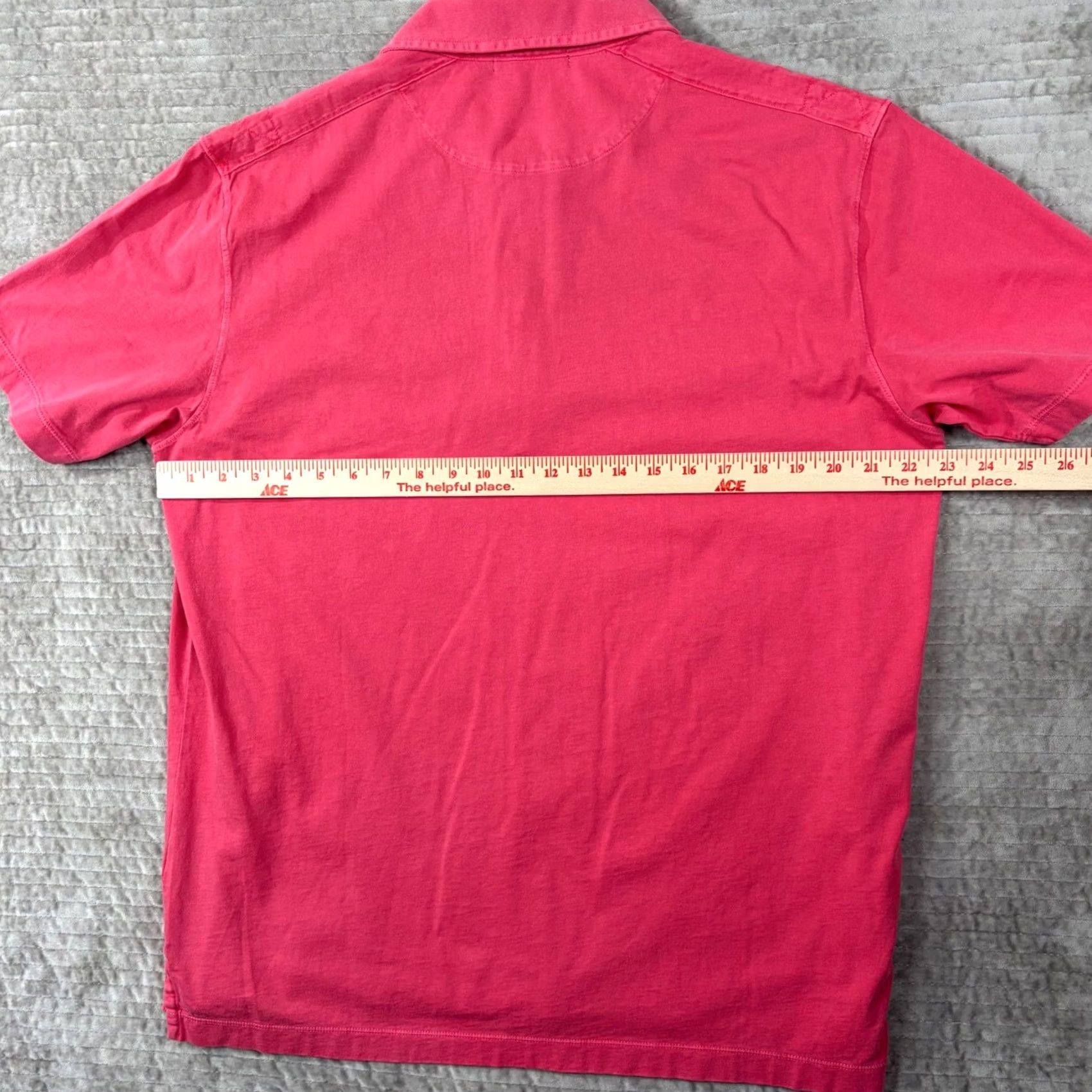 Vintage VINTAGE Zegna Sport Polo Shirt Pink Sun Bleached Jersey Cotton Short Sleeve Big & Tall 2X Mens Size US XXL / EU 58 / 5 - 5 Thumbnail