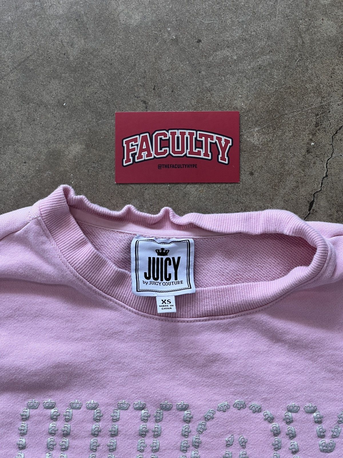 Juicy Couture Jeans × Vintage Juicy Couture Cropped Juicy Crewneck XS Size US XS / EU 42 / 0 - 3 Thumbnail