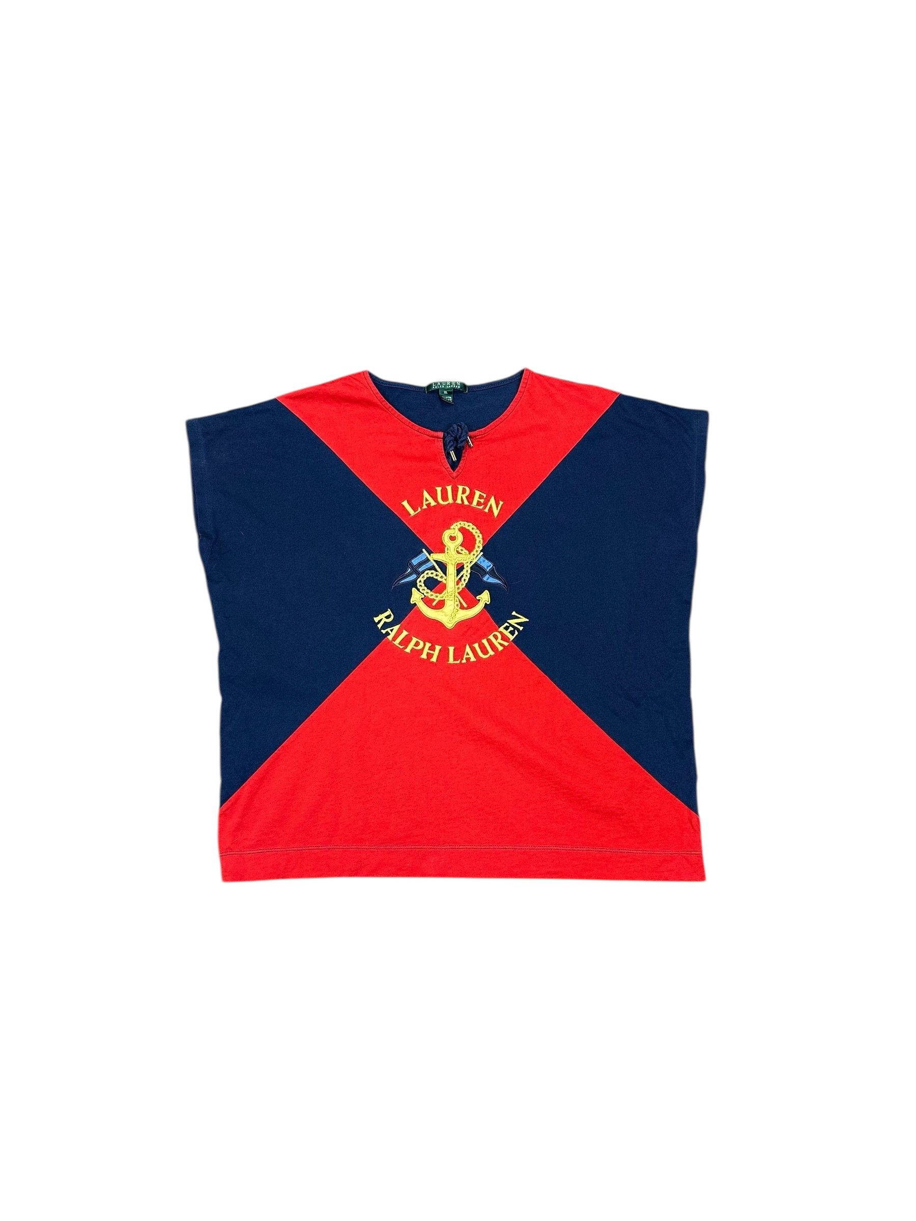 Lauren Ralph Lauren Ralph Lauren anchor embroidered vintage tank top short Size XL / US 12-14 / IT 48-50 - 1 Thumbnail