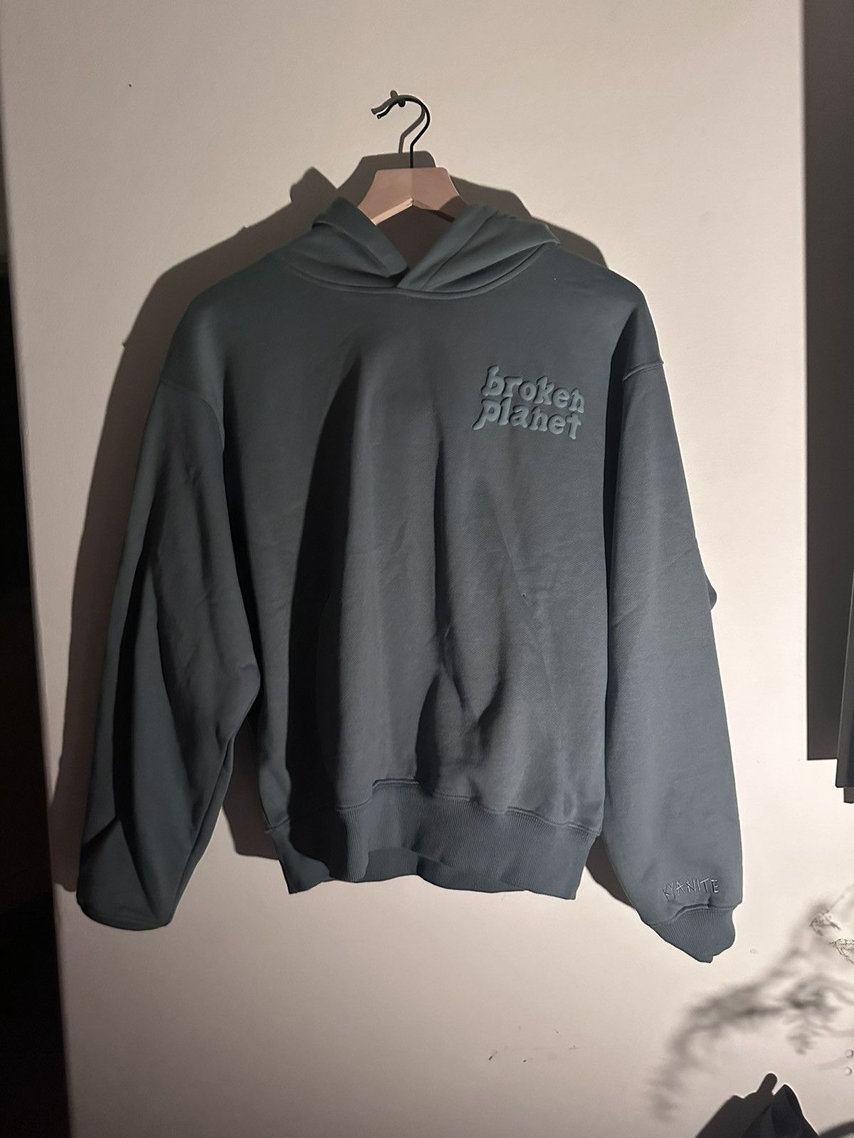 image of Broken Planet Market Basic Hoodie in Blue, Men's (Size XS)