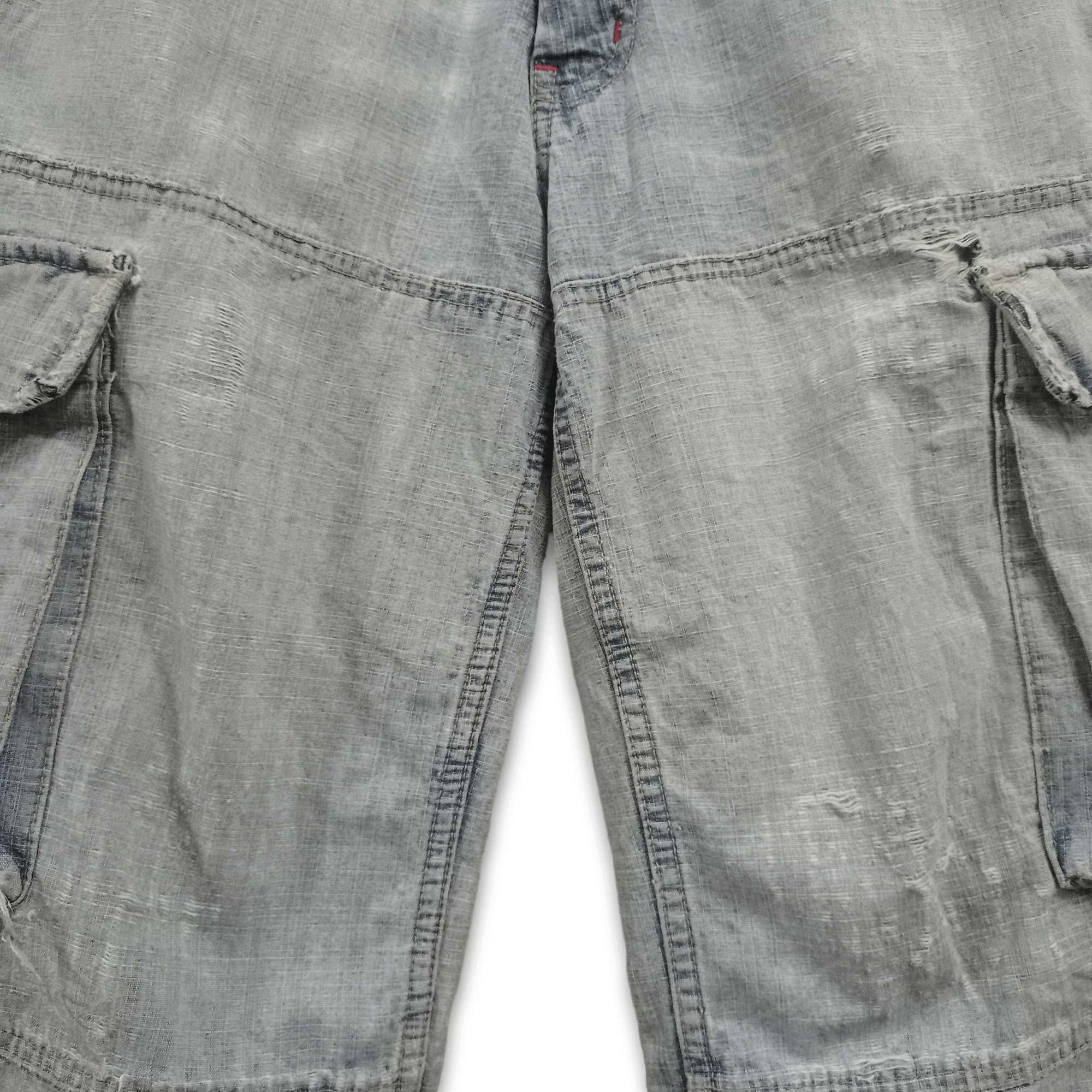 Japanese Brand × Twenty Vintage TWENTY Baggy Distressed Cargo Jeans Shorts Jorts Size US 31 - 4 Thumbnail