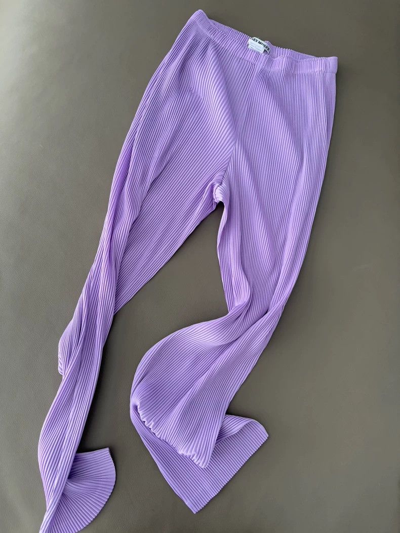 Issey Miyake Issey Miyake size:2 Pink pleated trousers Size 22" - 3 Thumbnail
