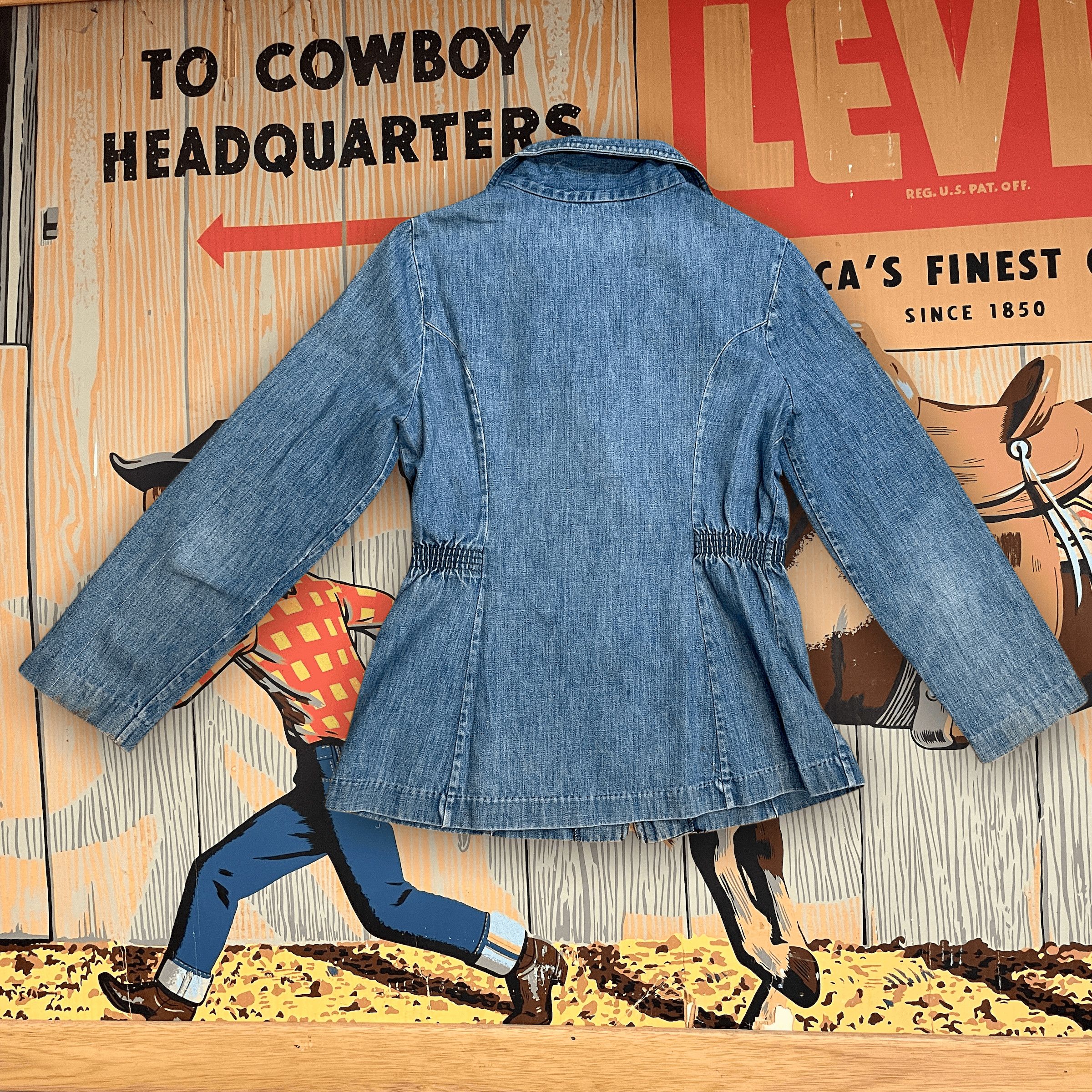 Levi's Amazing Rare 70s Levi's Orange Tab Vintage Denim Jacket With Elasticated Waist Size S Size S / US 4 / IT 40 - 2 Thumbnail