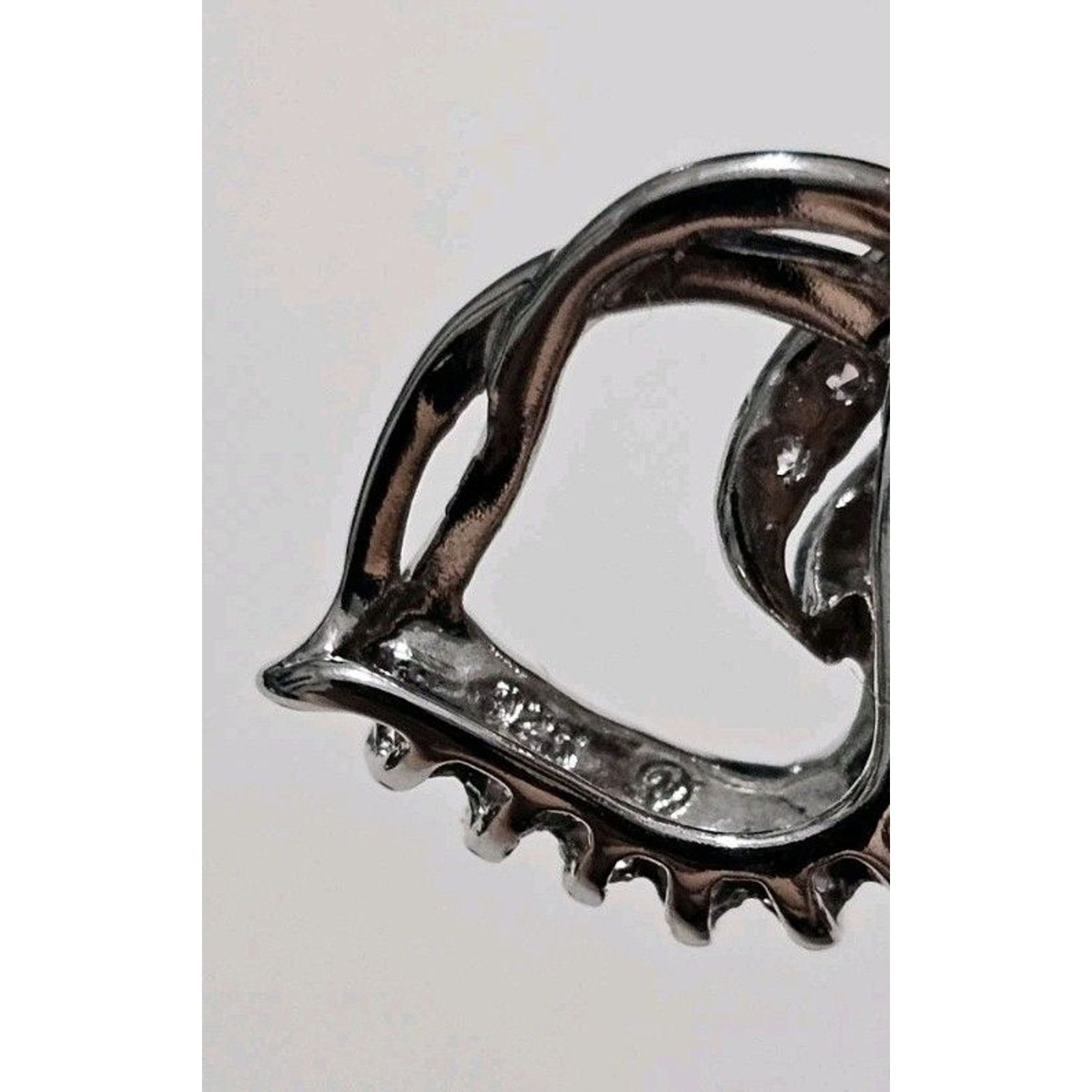 Other Sterling Silver 925 Pink Stone Heart Pendant Charm Size ONE SIZE - 8 Thumbnail