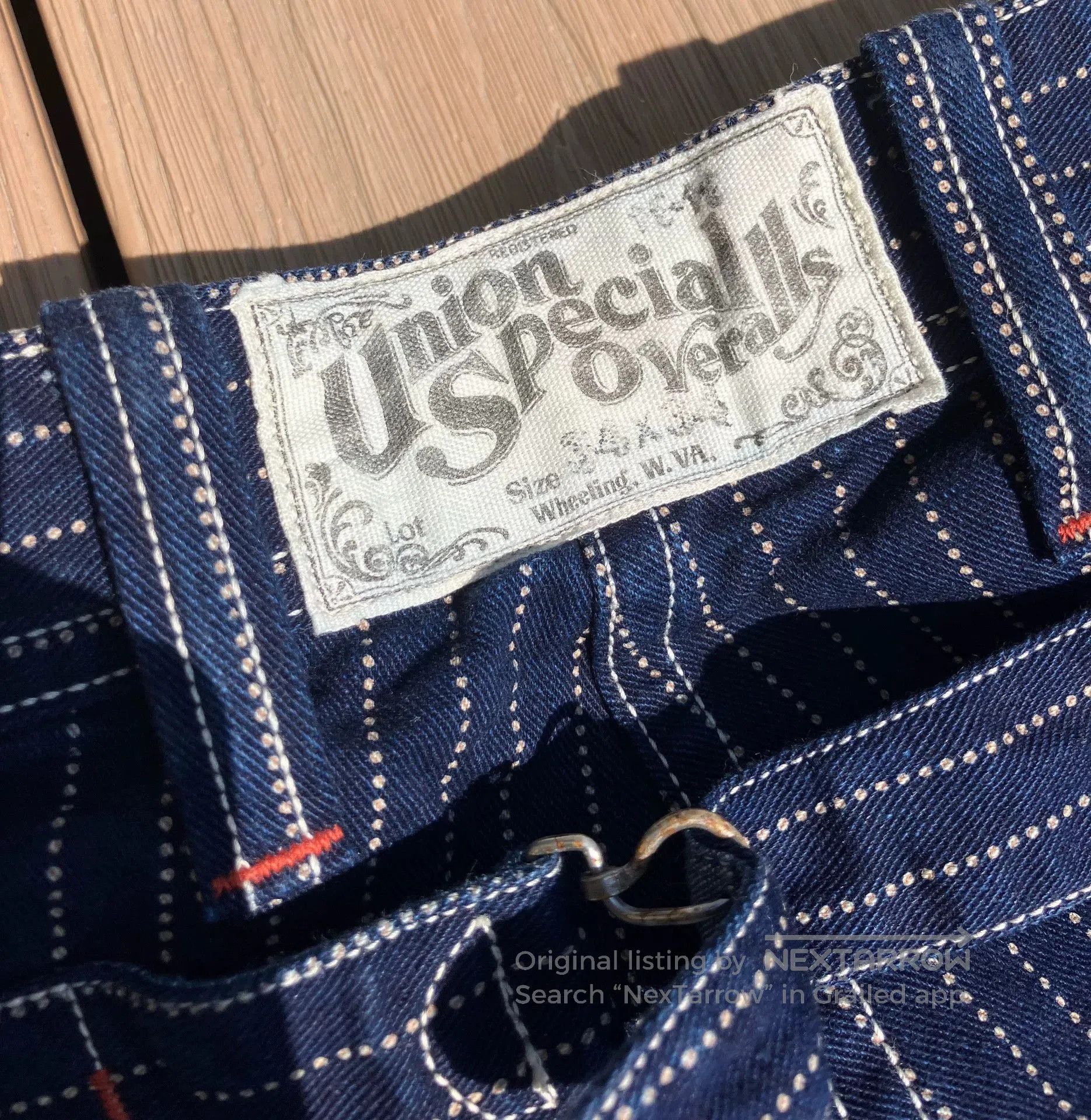 Freewheelers Vintage High-Waisted Work Pants. Size US 34 / EU 50 - 5 Thumbnail