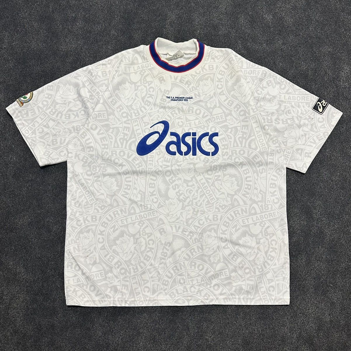 Asics ASICS 1995 Blackburn Rovers The F.A. Premier League Jersey Size US XL / EU 56 / 4 - 1 Thumbnail