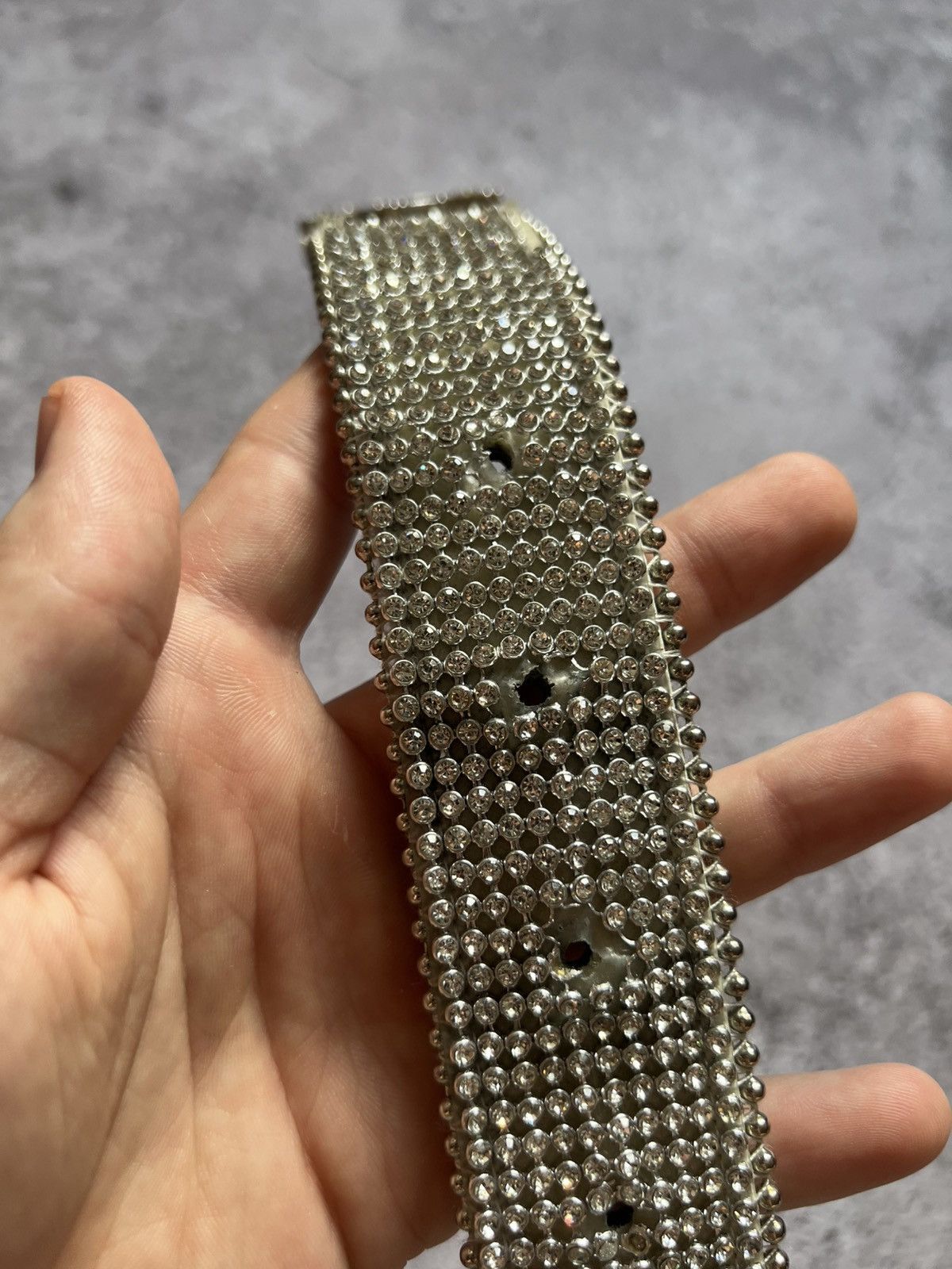 Other Vintage B.B Simon Style Chrystal Rhinestones Belt Y2K Size ONE SIZE - 12 Thumbnail
