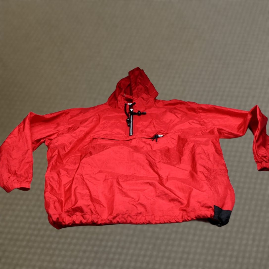Marlboro VINTAGE Marlboro Jacket Mens M Red Hooded Wind Rain Light Pack 1/4 Zip Pullover Nylon Anorak Camouflage? Size US M / EU 48-50 / 2 - 1 Thumbnail