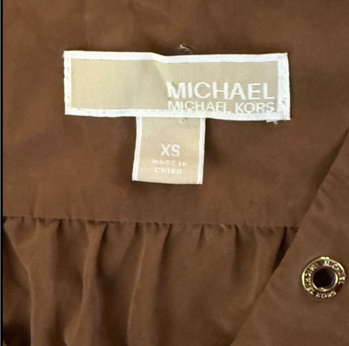 Michael Kors Michael Kors Tunic/Dress Brown Woman Size XS Details Gold Size XS / US 0-2 / IT 36-38 - 3 Thumbnail