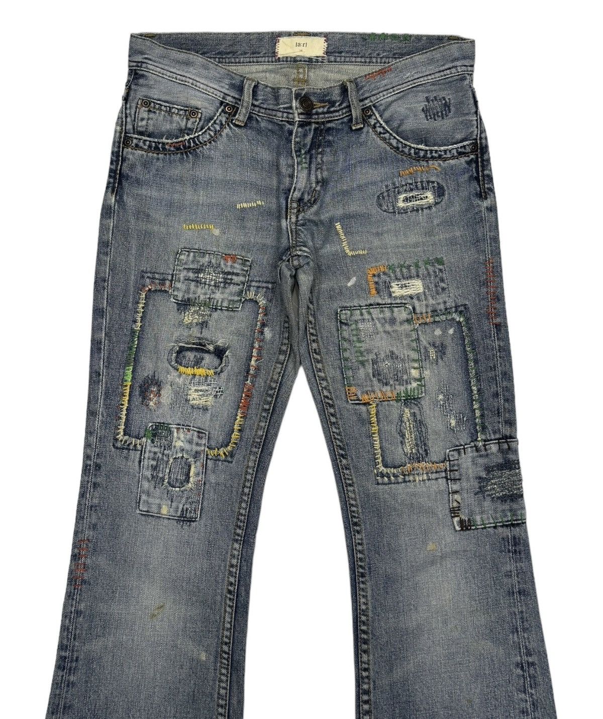 If Six Was Nine 🔥[A:R] PATCHWORK FLARE JEANS IF SIX WAS NINE DENIM STYLE Size US 29 - 5 Thumbnail