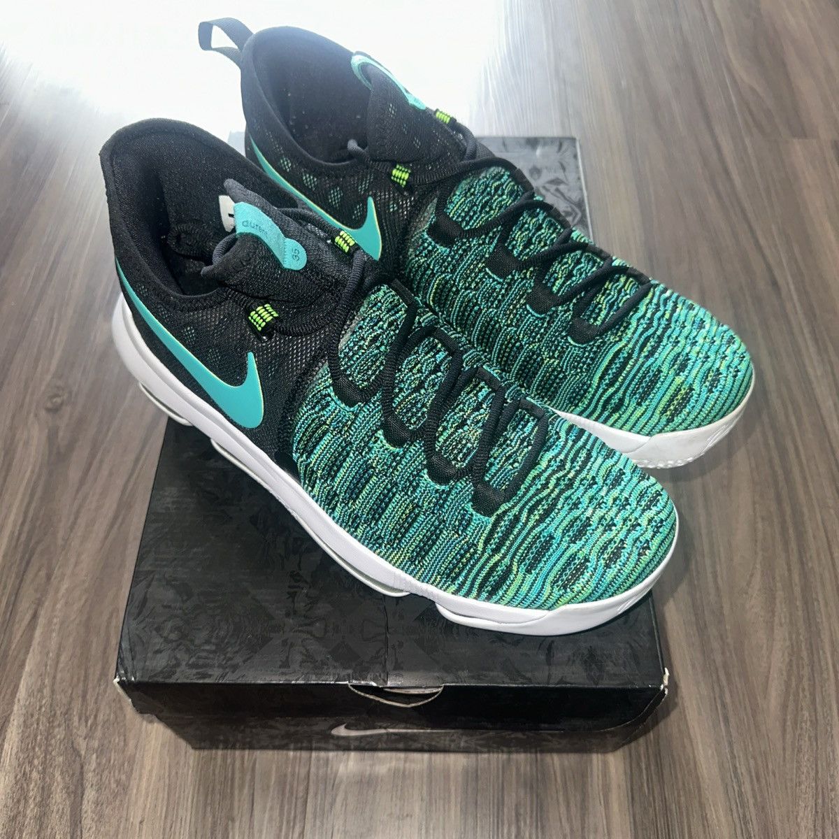 Nike Zoom KD Clear Jade/Black Men's Size Worn Once