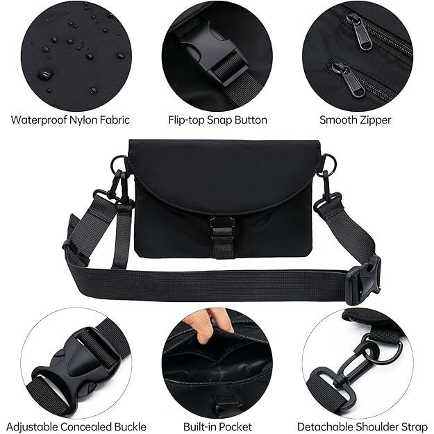 Other Portable Sling Bag for Women & Men, Waterproof Crossbody Bla Size ONE SIZE - 2 Thumbnail