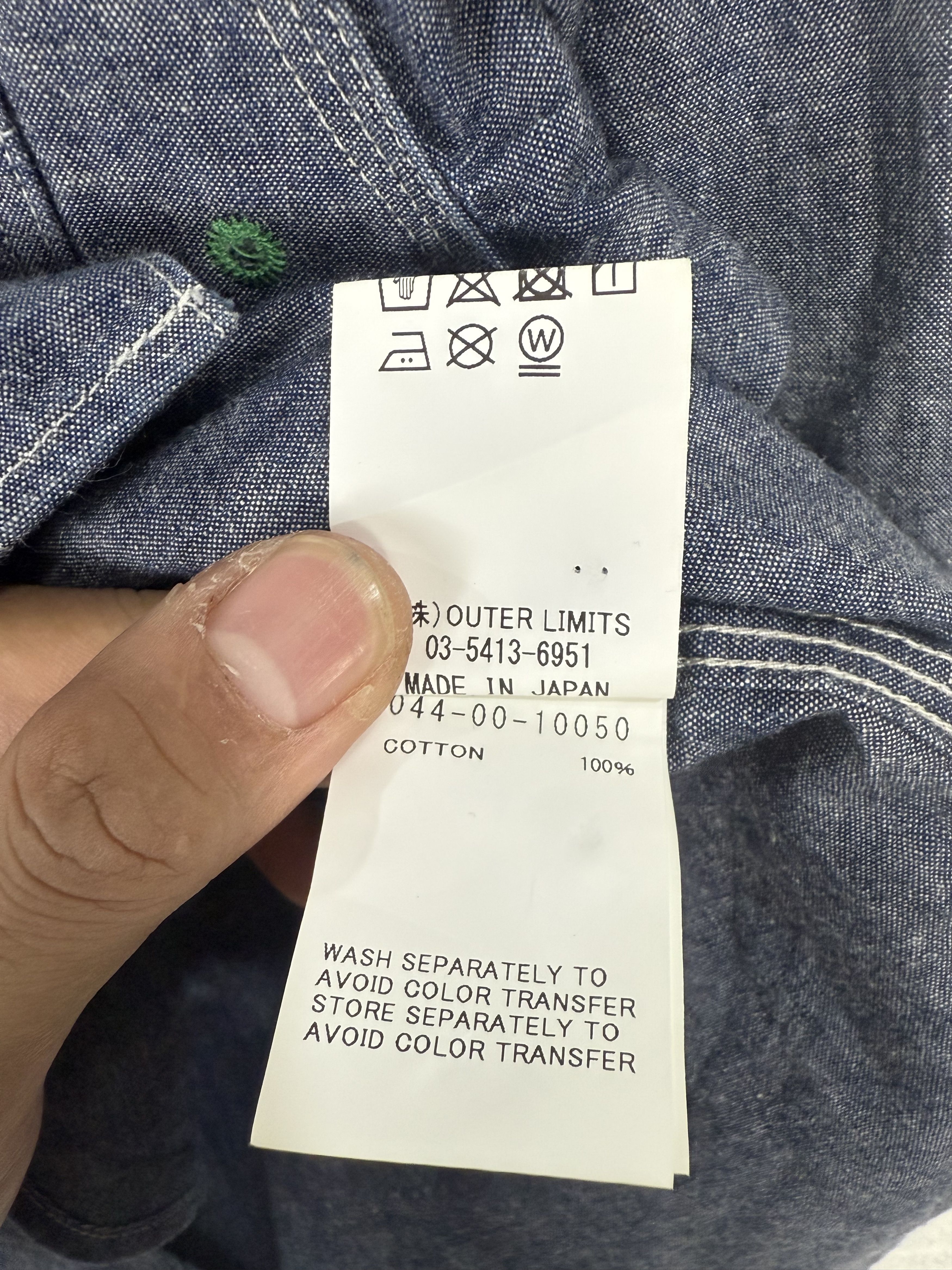 Nigel Cabourn Nigel Cabourn Chambray Work Shirt Size US S / EU 44-46 / 1 - 12 Thumbnail