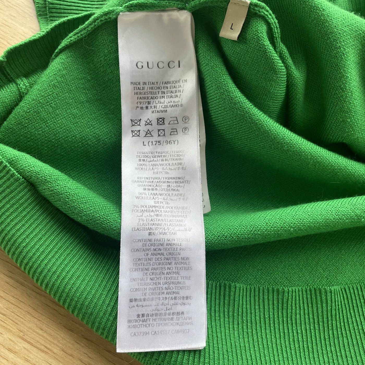 Gucci GUCCI SS21 99 New Women's Green Wool Polo Shirt L Size L / US 10 / IT 46 - 6 Thumbnail