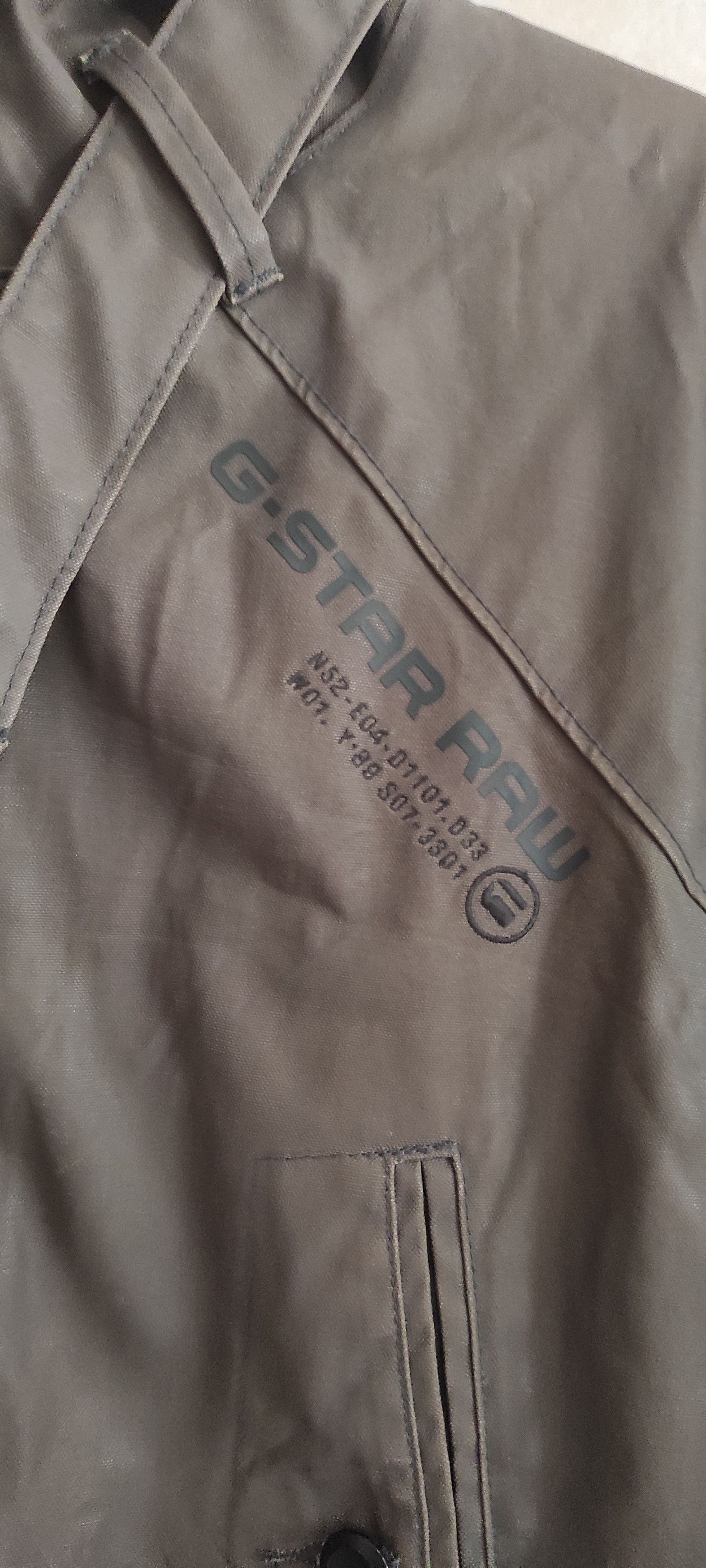 G-Star G-Star RAW Mens Denim Waxed Multi Pockets Jacket Size US XL / EU 56 / 4 - 7 Thumbnail
