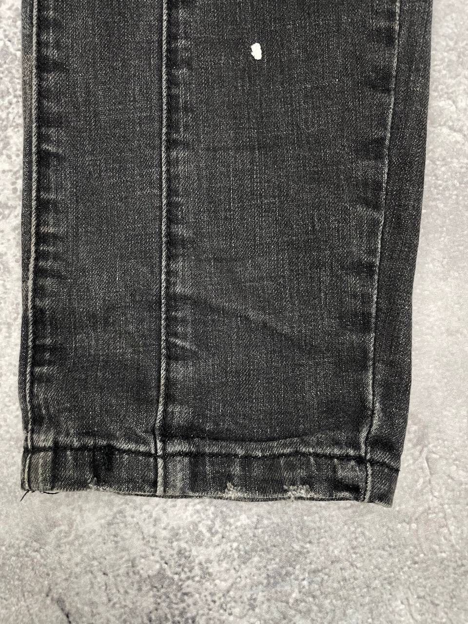Dsquared2 Dsquared2 Men Black Distressed Denim Jeans Pants Slim Fit Size US 32 / EU 48 - 6 Thumbnail