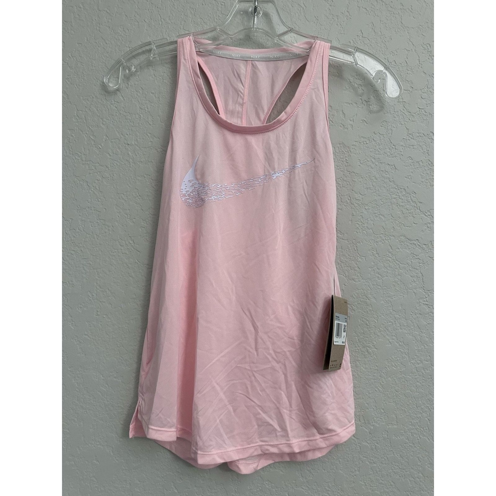 Nike Nike Dri-Fit Swoosh Racerback Tank Women Size XS Light Pink Size XS / US 0-2 / IT 36-38 - 1 Thumbnail