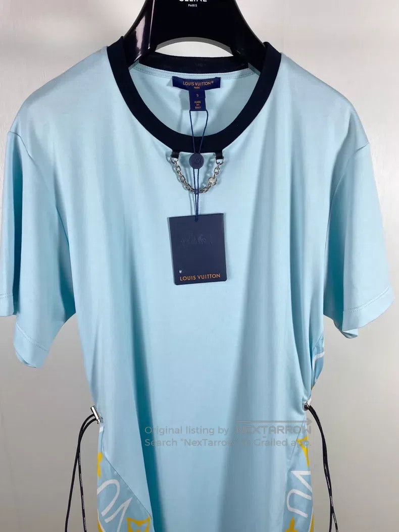 Louis Vuitton Louis Vuitton Blue Patchwork Dress Size S / US 4 / IT 40 - 6 Thumbnail