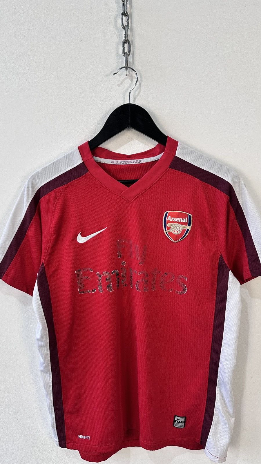 Nike Arsenal 2008-2010 Home Football Shirt Nike Jersey Red/White Size US M / EU 48-50 / 2 - 5 Thumbnail