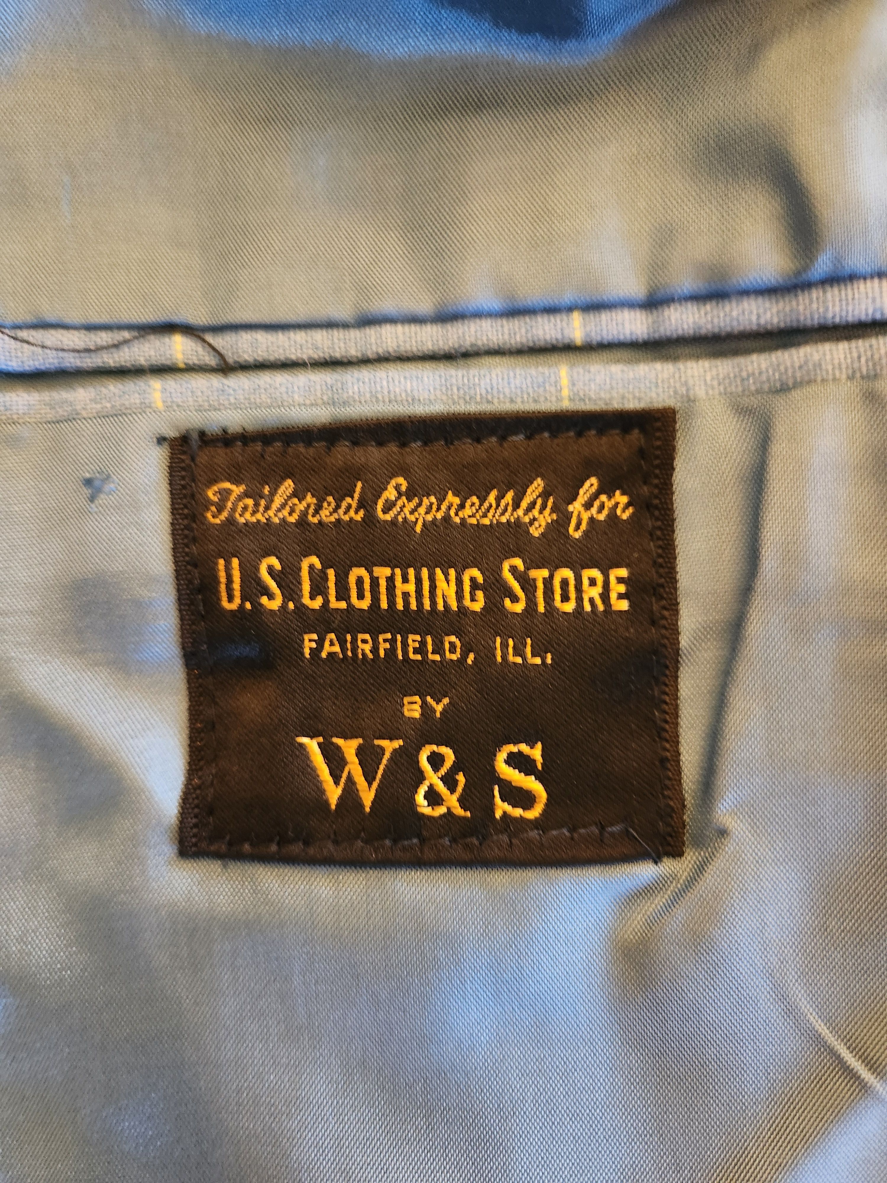 Other Vintage 70's W&S Light Blue Windowpane Sport Coat Size 40R - 4 Thumbnail