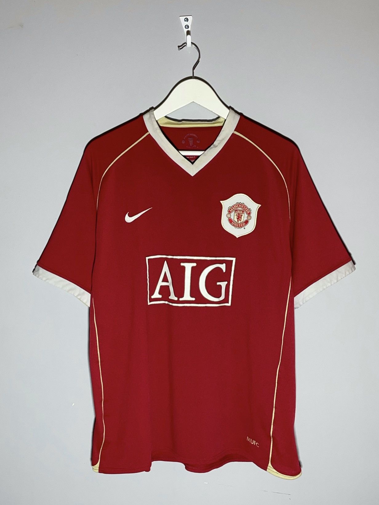 Nike × Vintage #11 Giggs Manchester United 2006/07 Home Y2k Football Shirt Size US XL / EU 56 / 4 - 2 Thumbnail