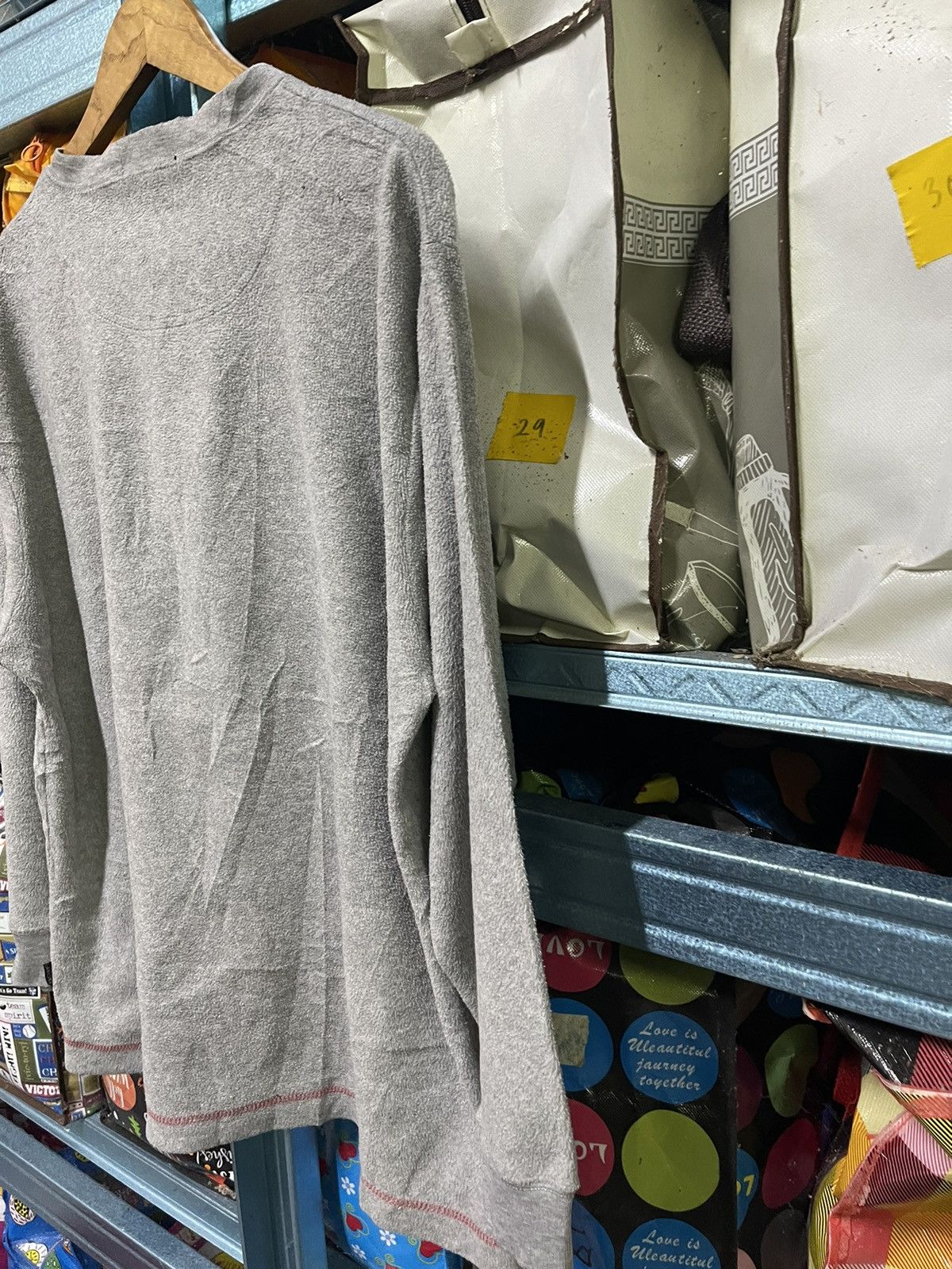 Designer Sacsny Y’Saccs Long Sleeve Henley Shirt By Yohji Yamamoto Size US L / EU 52-54 / 3 - 10 Thumbnail