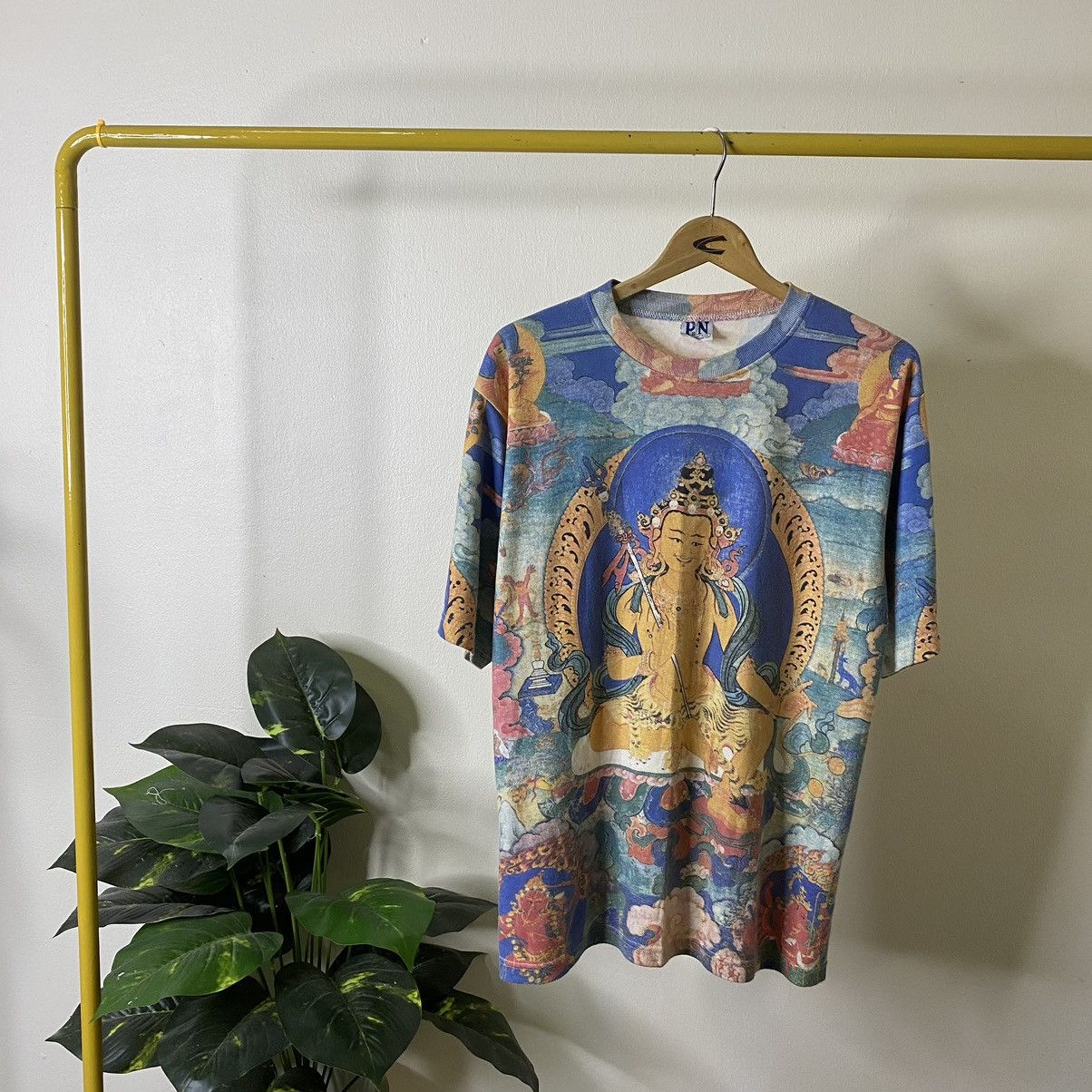 Vintage Vintage 1990s Thai Artwork Affliction Style AOP Art Tee Size US L / EU 52-54 / 3 - 1 Thumbnail