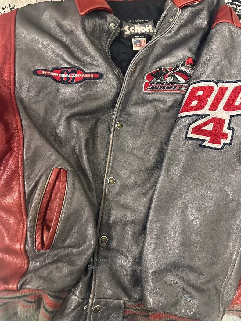 Schott Schott NYC racing motorcycle vintage rare two-tone leather Size US XL / EU 56 / 4 - 6 Thumbnail