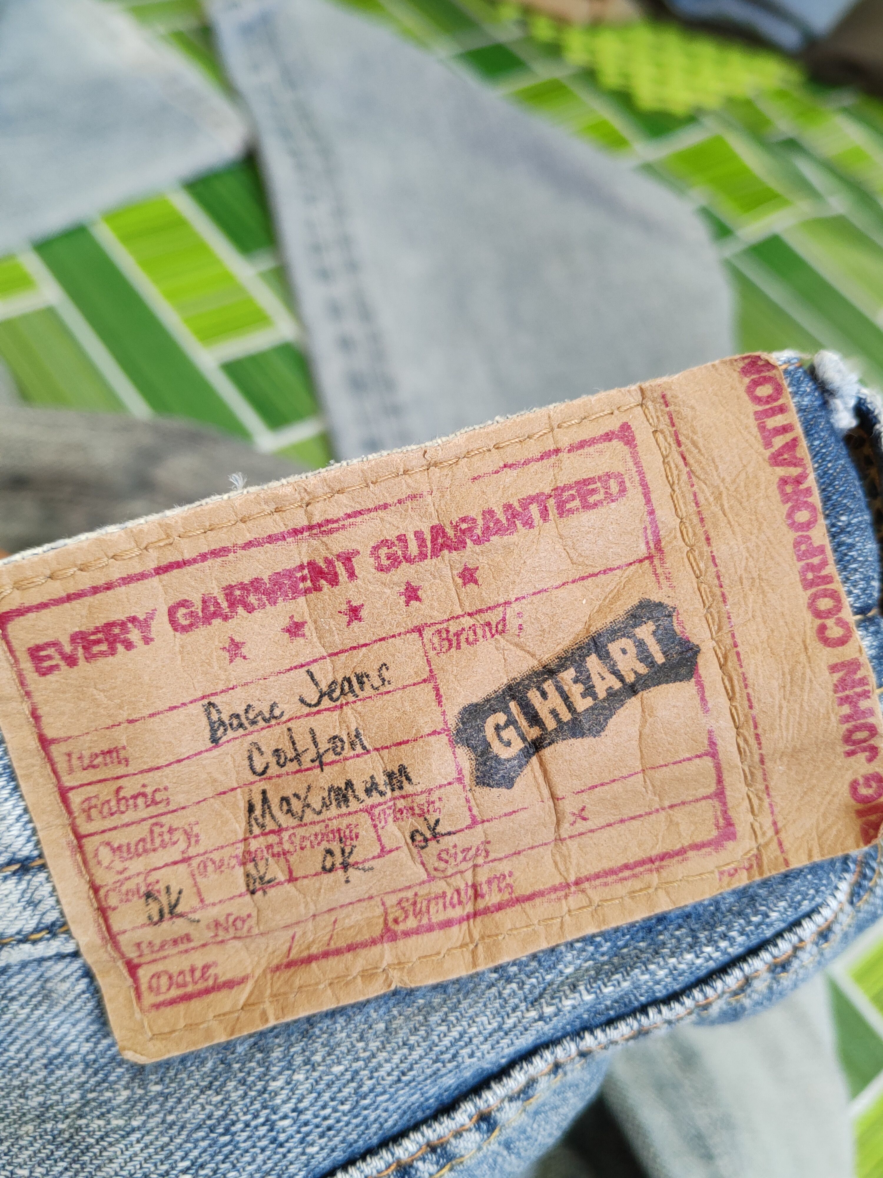 Japanese Brand GLHeart Blue Faded Distressed Ripped Jeans #S1804 Size 29" - 15 Thumbnail
