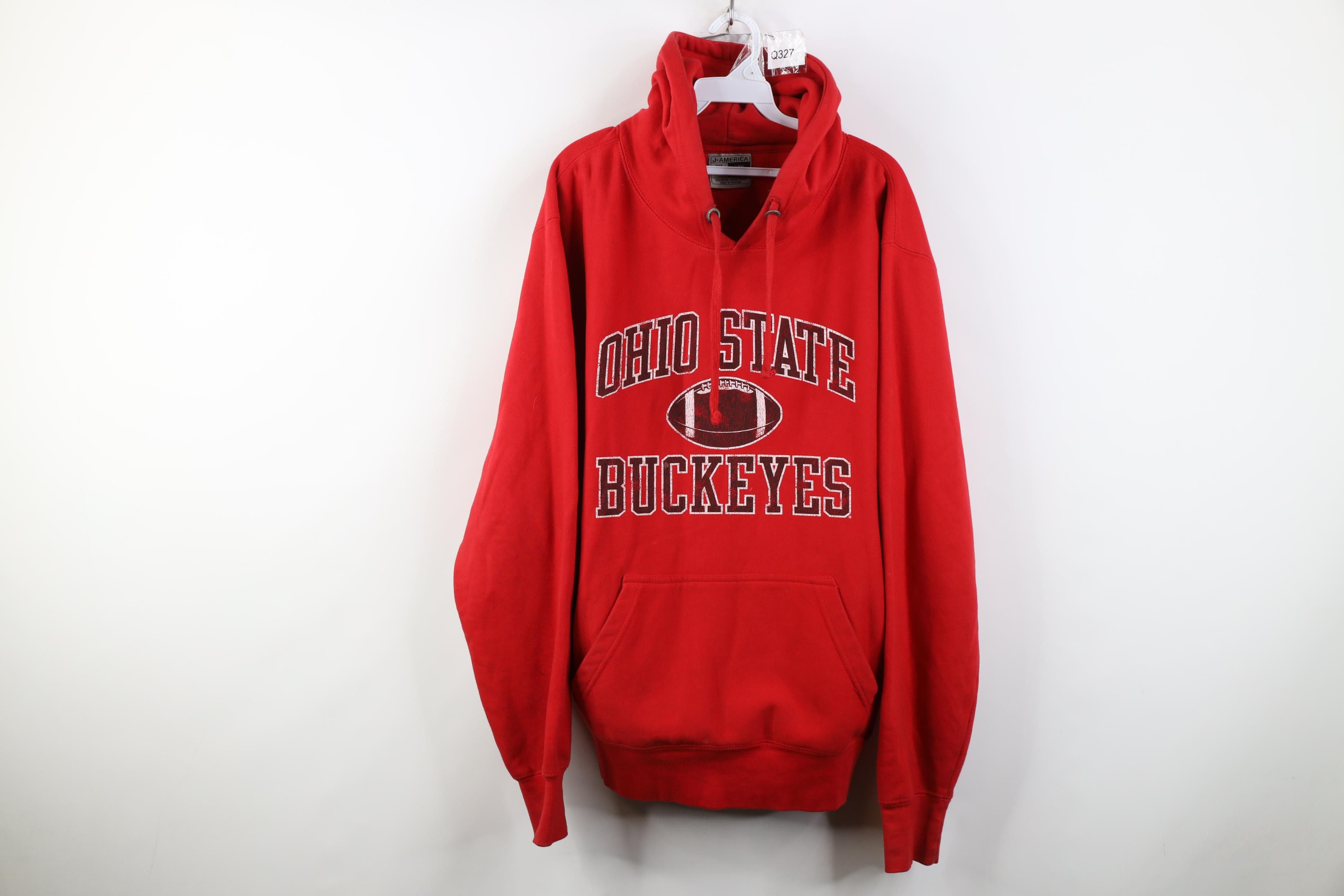 Vintage Vintage 90s Y2K Ohio State University Football Hoodie Size US L / EU 52-54 / 3 - 1 Thumbnail