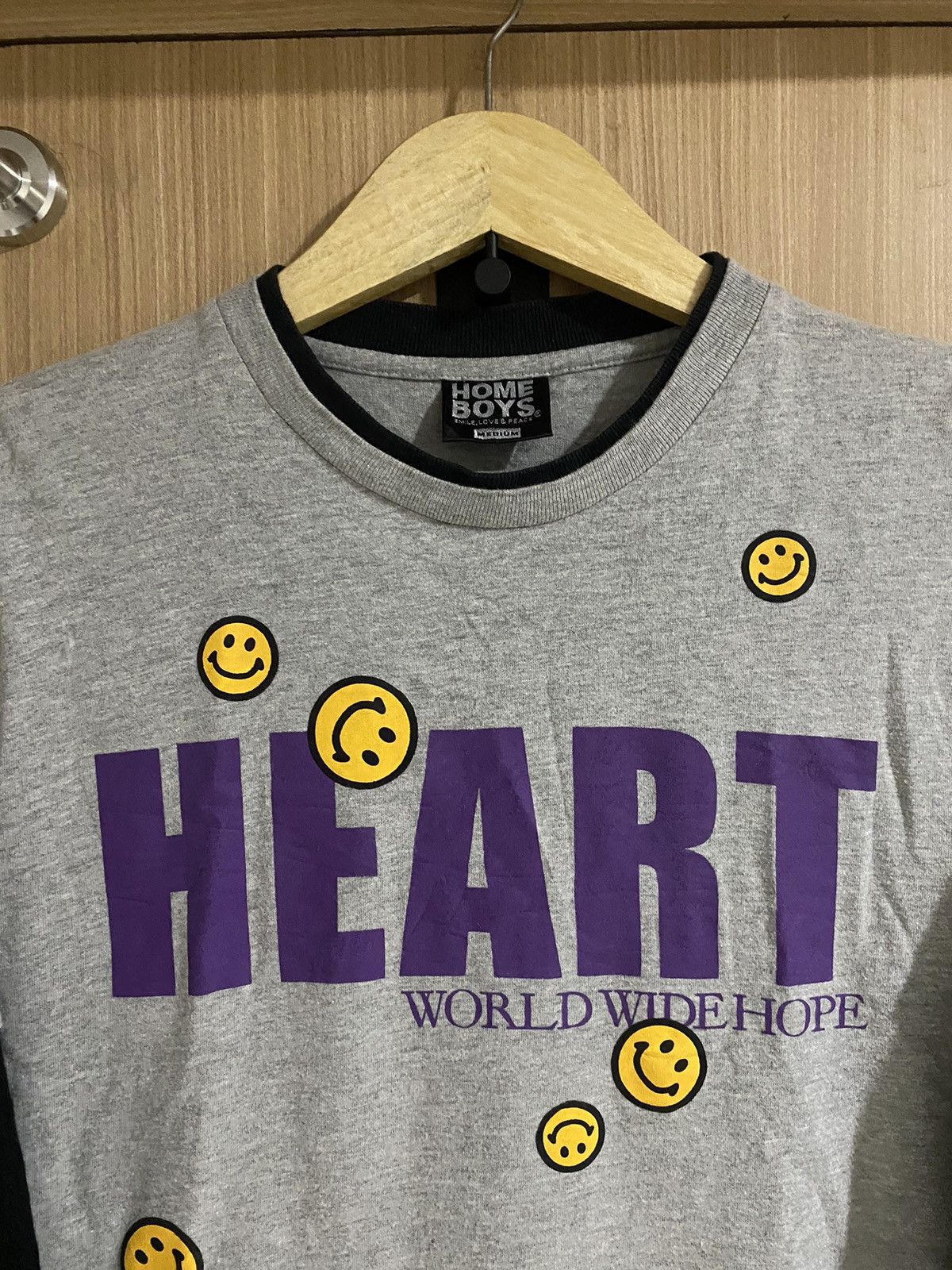 Beauty Beast × If Six Was Nine × Japanese Brand Y2k double layers home boys Heart Word wide Hope Poem Size US M / EU 48-50 / 2 - 3 Thumbnail