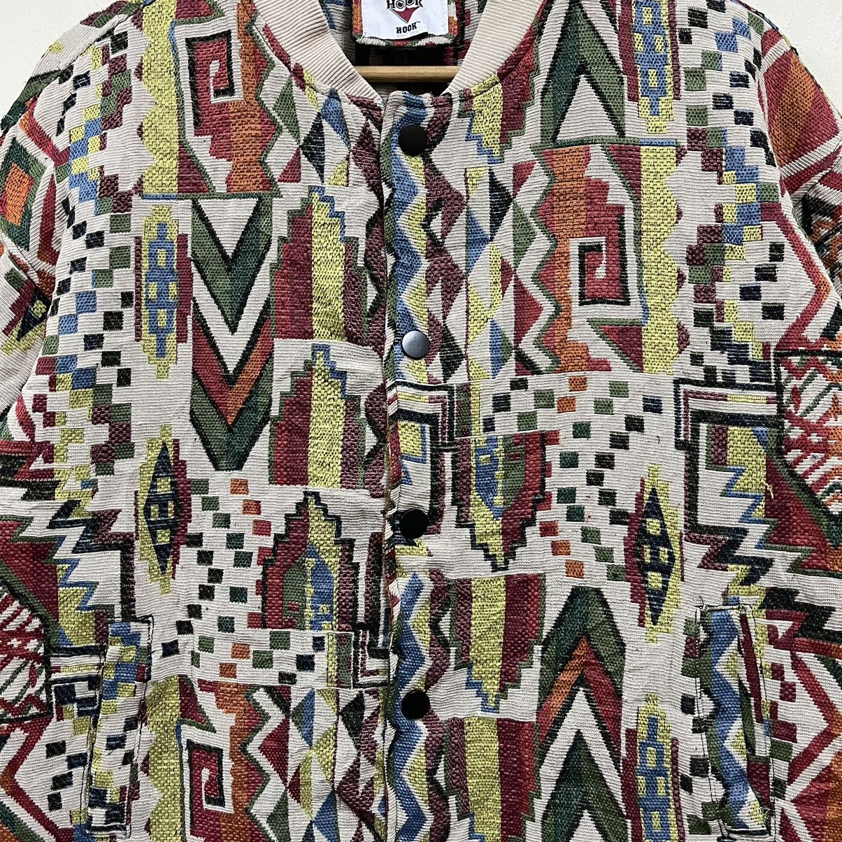 Hysteric Glamour Hook Japanese Brand Blouson jacket Patchwork Geometric Size US L / EU 52-54 / 3 - 6 Thumbnail