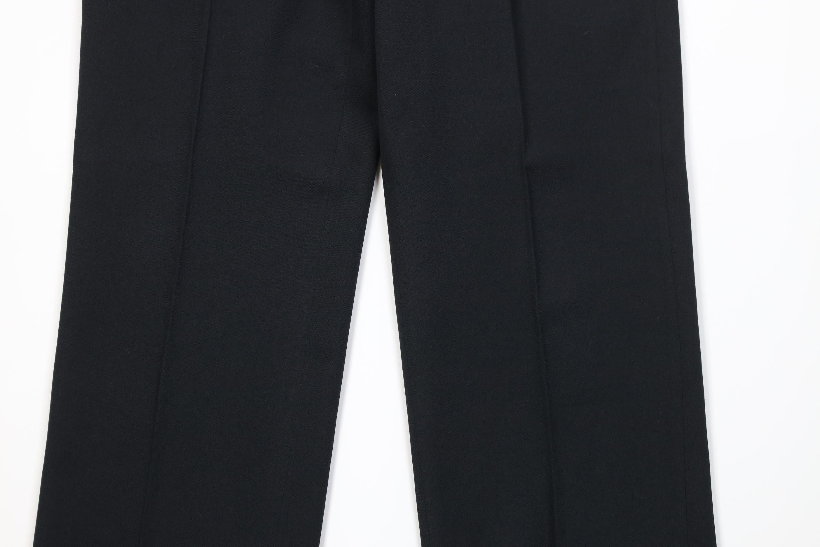 Vintage Vintage 90s Streetwear Knit Wide Leg Chino Pants Black USA Size US 34 / EU 50 - 3 Thumbnail