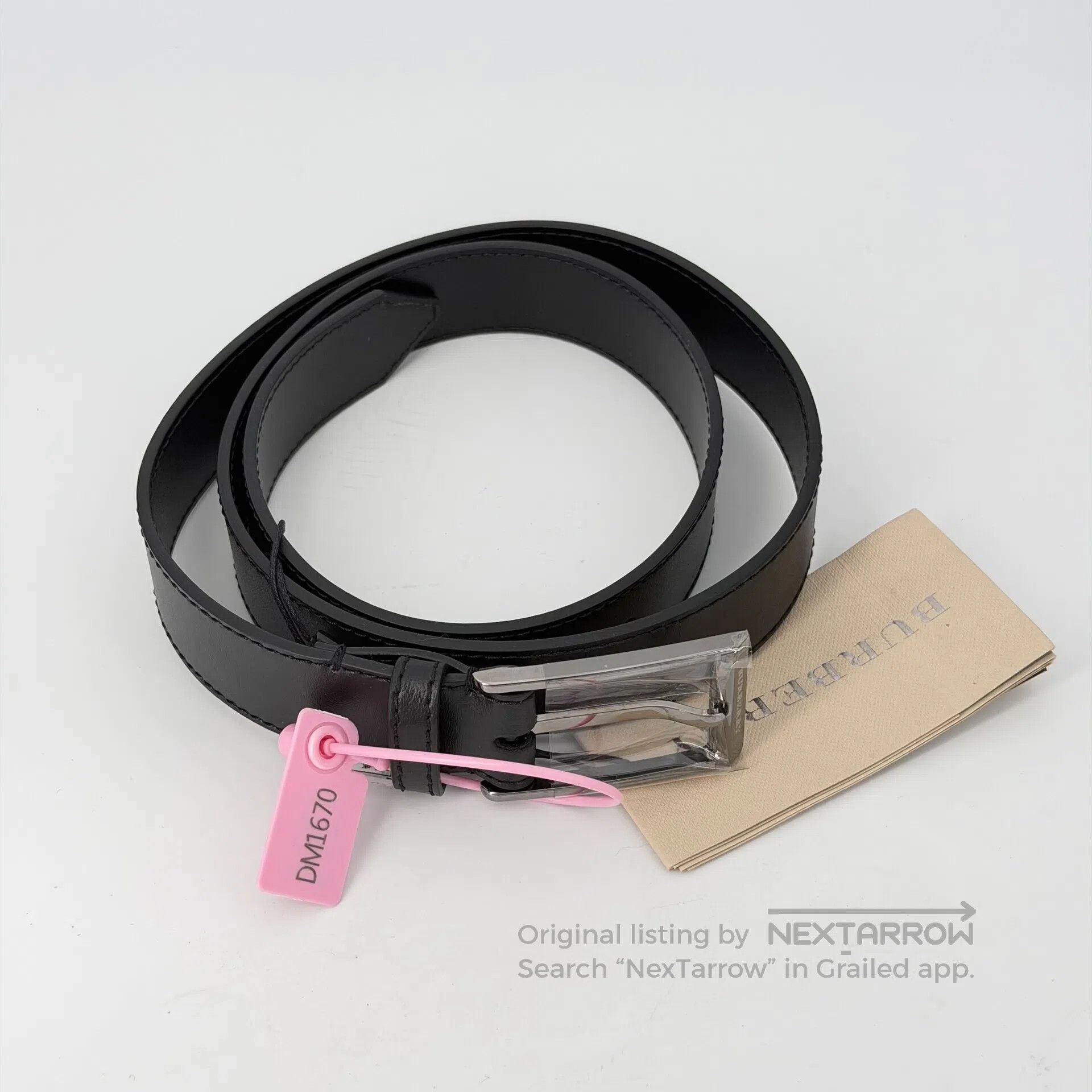 Burberry Burberry size90 leather belt Size ONE SIZE - 1 Thumbnail