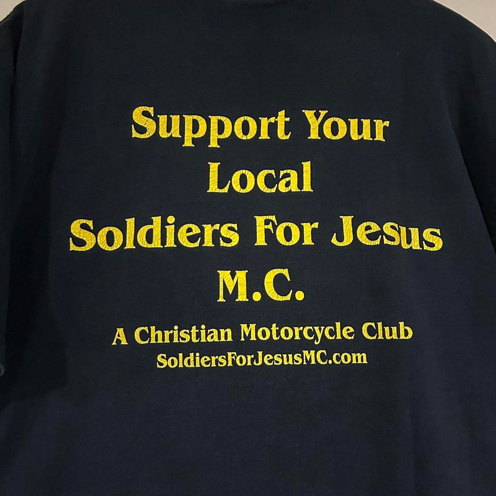 Fruit Of The Loom I Pray In Jesus Name Biker Shirt Size US L / EU 52-54 / 3 - 4 Thumbnail