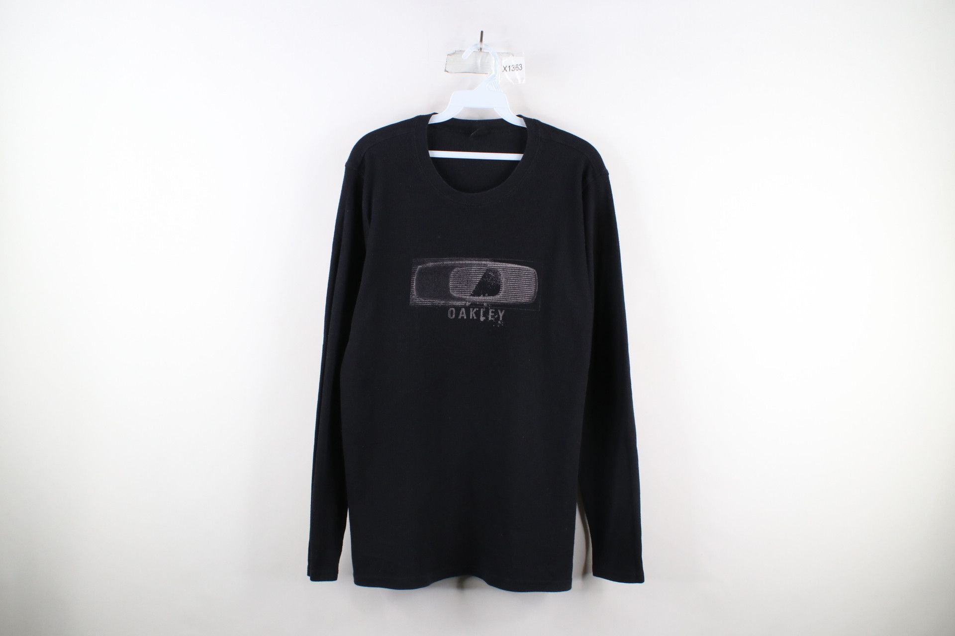 Oakley Vintage Oakley Out Thermal Waffle Knit Long Sleeve T-Shirt Size ONE SIZE - 1 Thumbnail