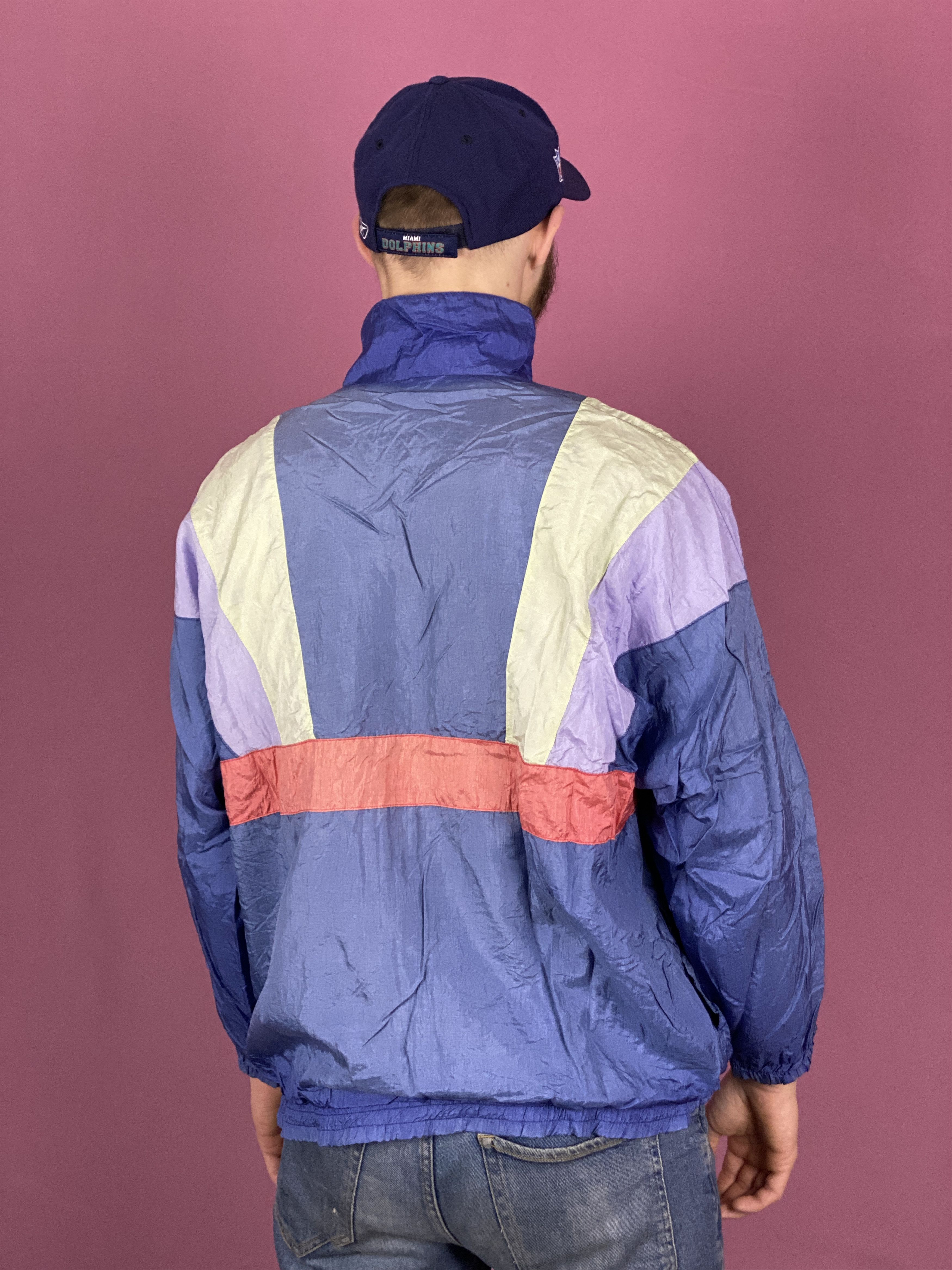 Vintage 90s Vintage Men's Windbreaker Jacket - Size L Size US L / EU 52-54 / 3 - 3 Thumbnail