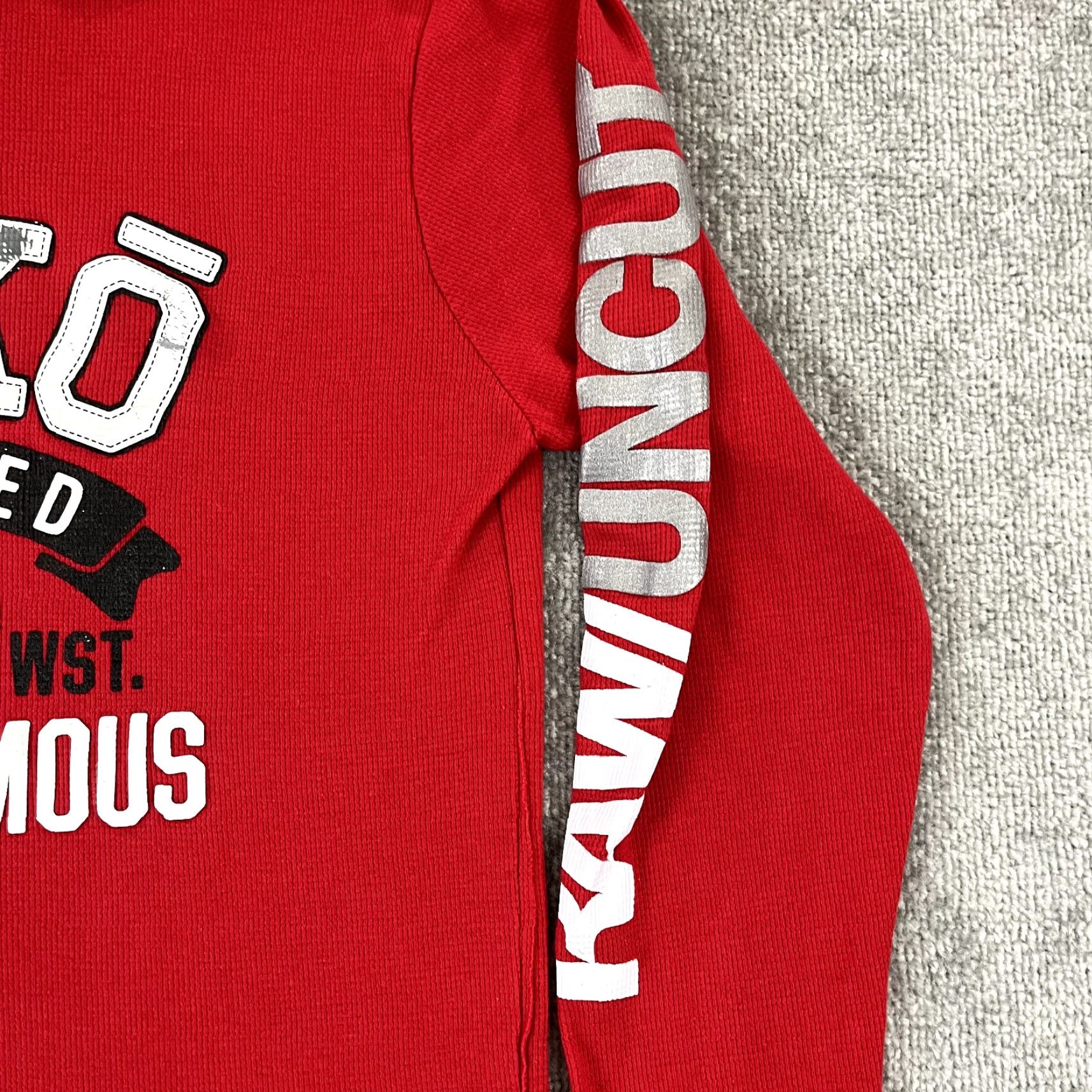 Ecko Unltd. VINTAGE ECKO UNLTD Shirt Mens L/XL Red Waffle Thermal Knit Skate Y2K Grunge Spellout Size US XL / EU 56 / 4 - 3 Thumbnail