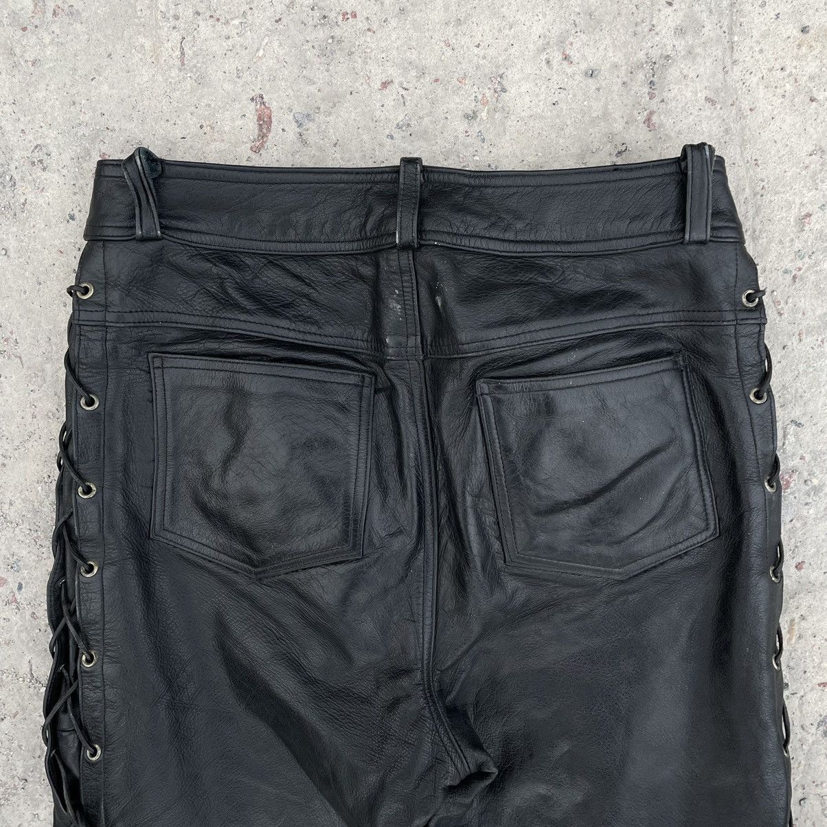 Vintage Vintage Moto Pants 32 Real Leather Y2K Japan Style 90s Size US 32 / EU 48 - 9 Thumbnail