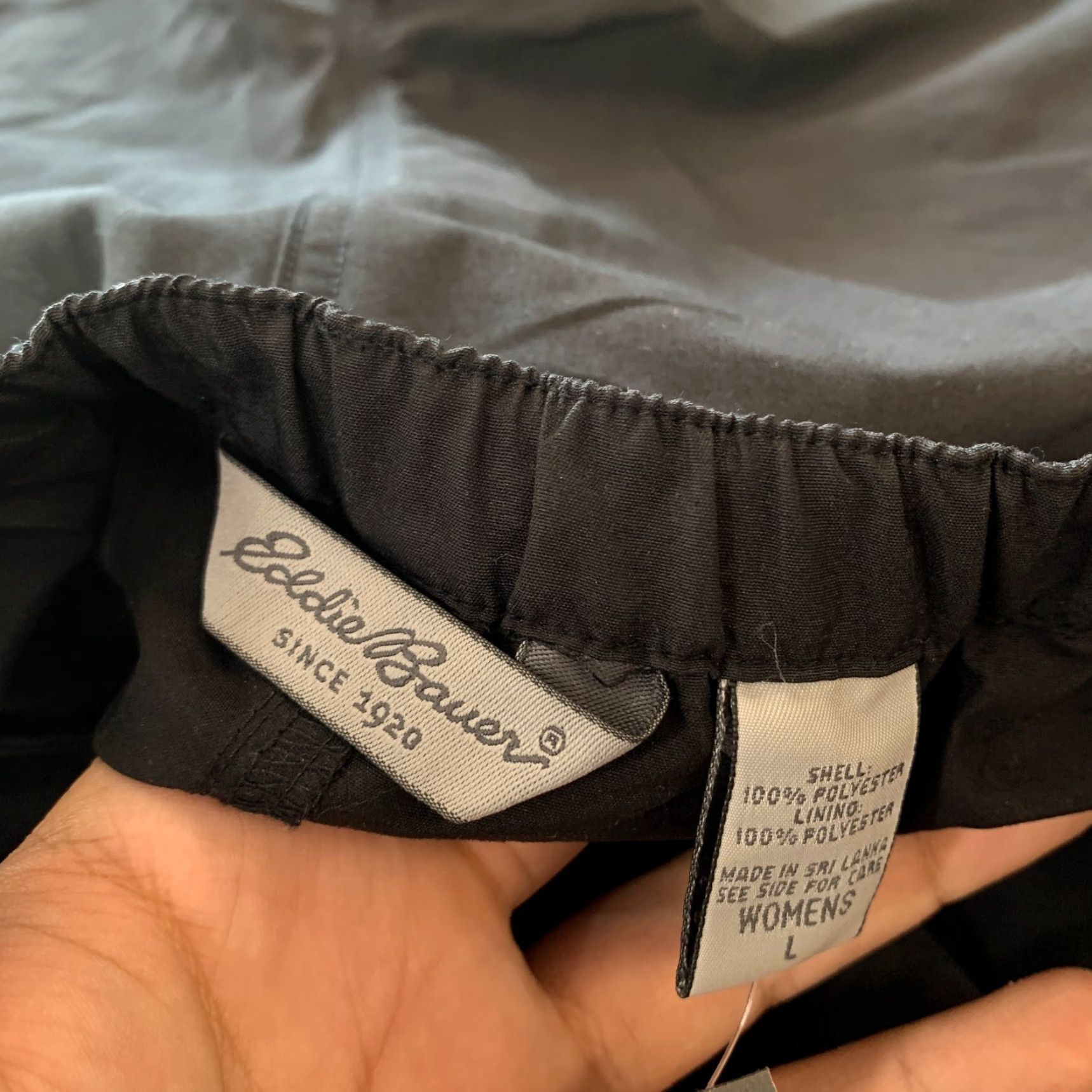 Eddie Bauer VINTAGE Eddie Bauer Active Shorts Mens Large Black Workout Run Hike 32x5.5 NWT Size US 33 - 6 Thumbnail