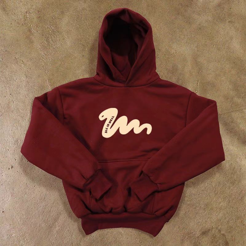 Vintage Red washed retro snake print hoodie y2k Size US M / EU 48-50 / 2 - 1 Thumbnail