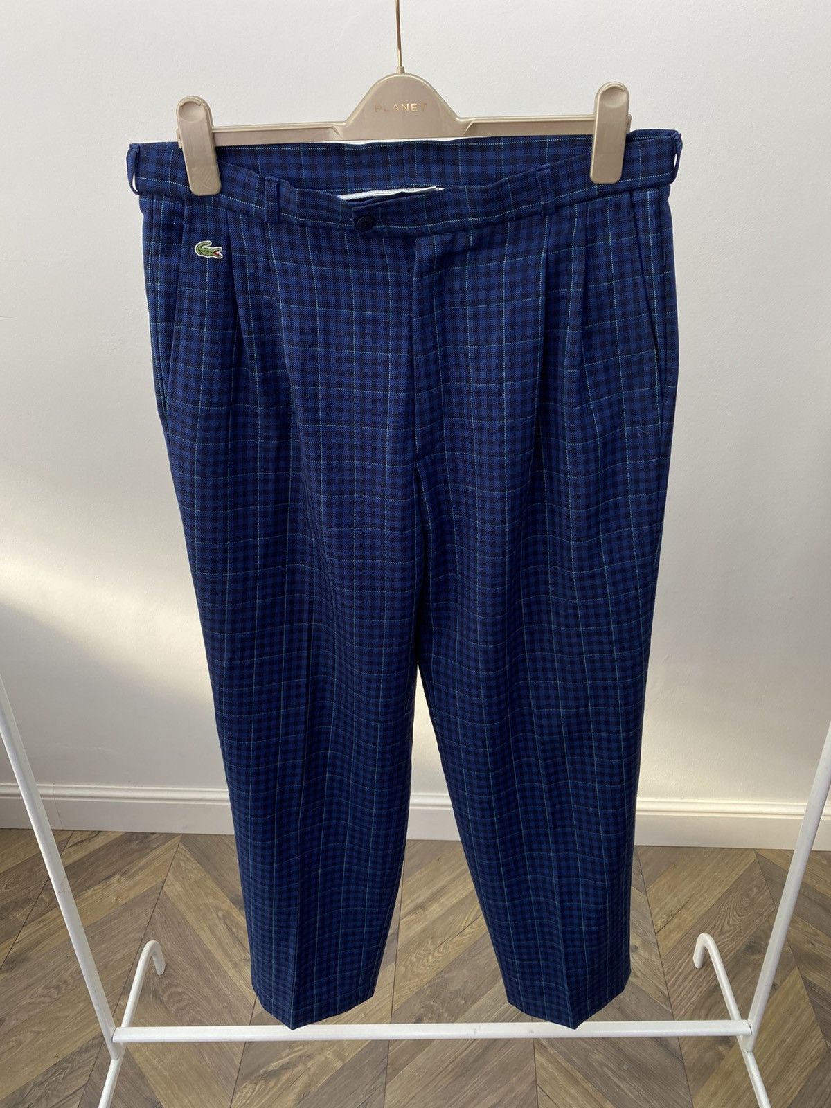 Lacoste Vintage LACOSTE Chemise Vintage Wool Plaid Checkered Pants Size US 34 / EU 50 - 3 Thumbnail