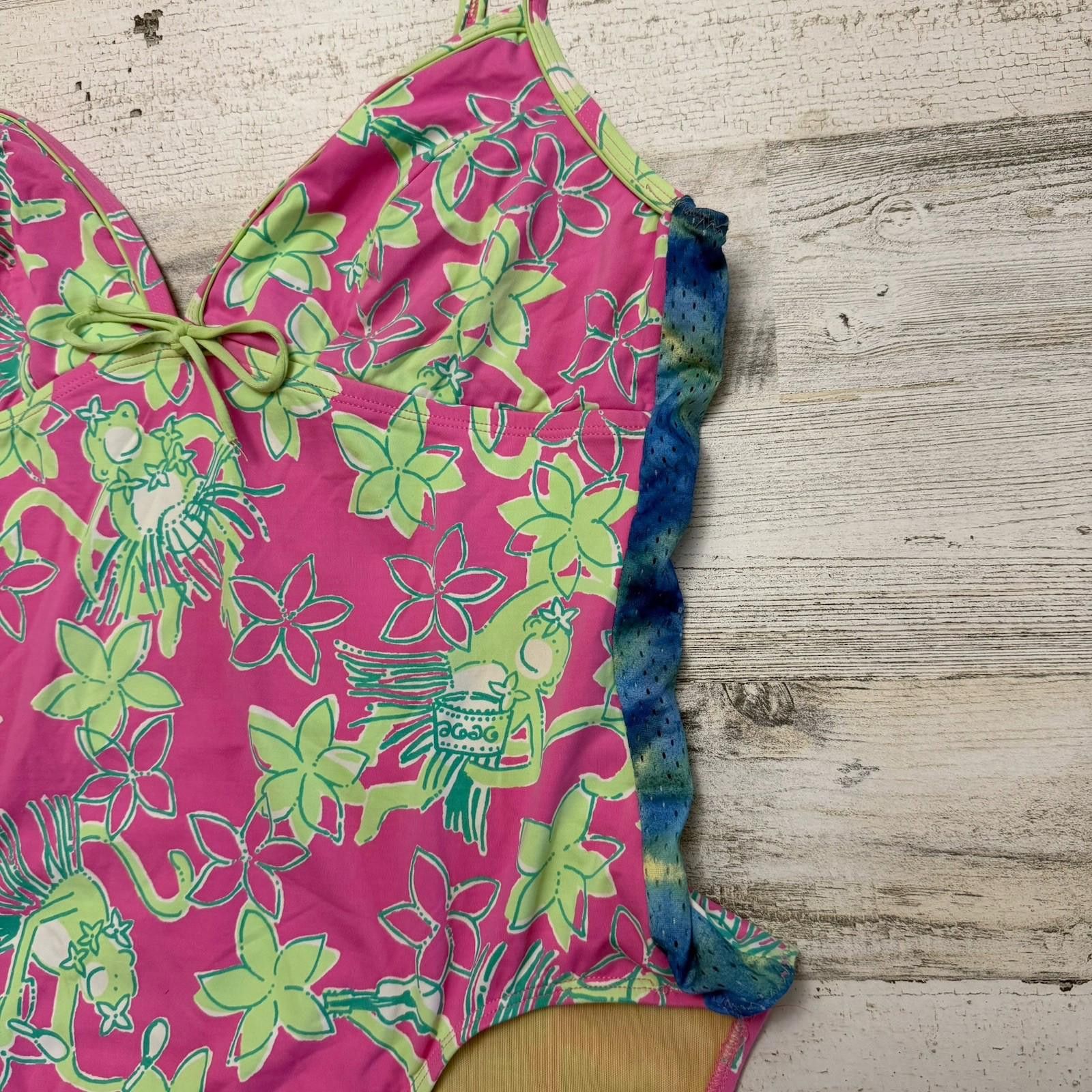 Designer Vintage Lily Pulitzer Hula Monkey Swimsuit Size ONE SIZE - 6 Thumbnail