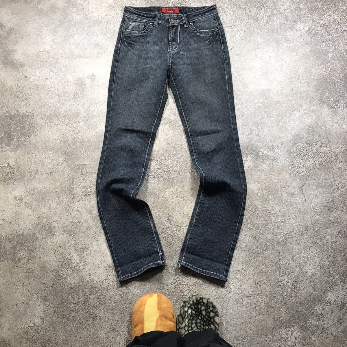 Vintage Vintage 90s Baggy Distressed Faded Jeans Grunge Skate 26 Size 26" / US 2 / IT 38 - 2 Thumbnail