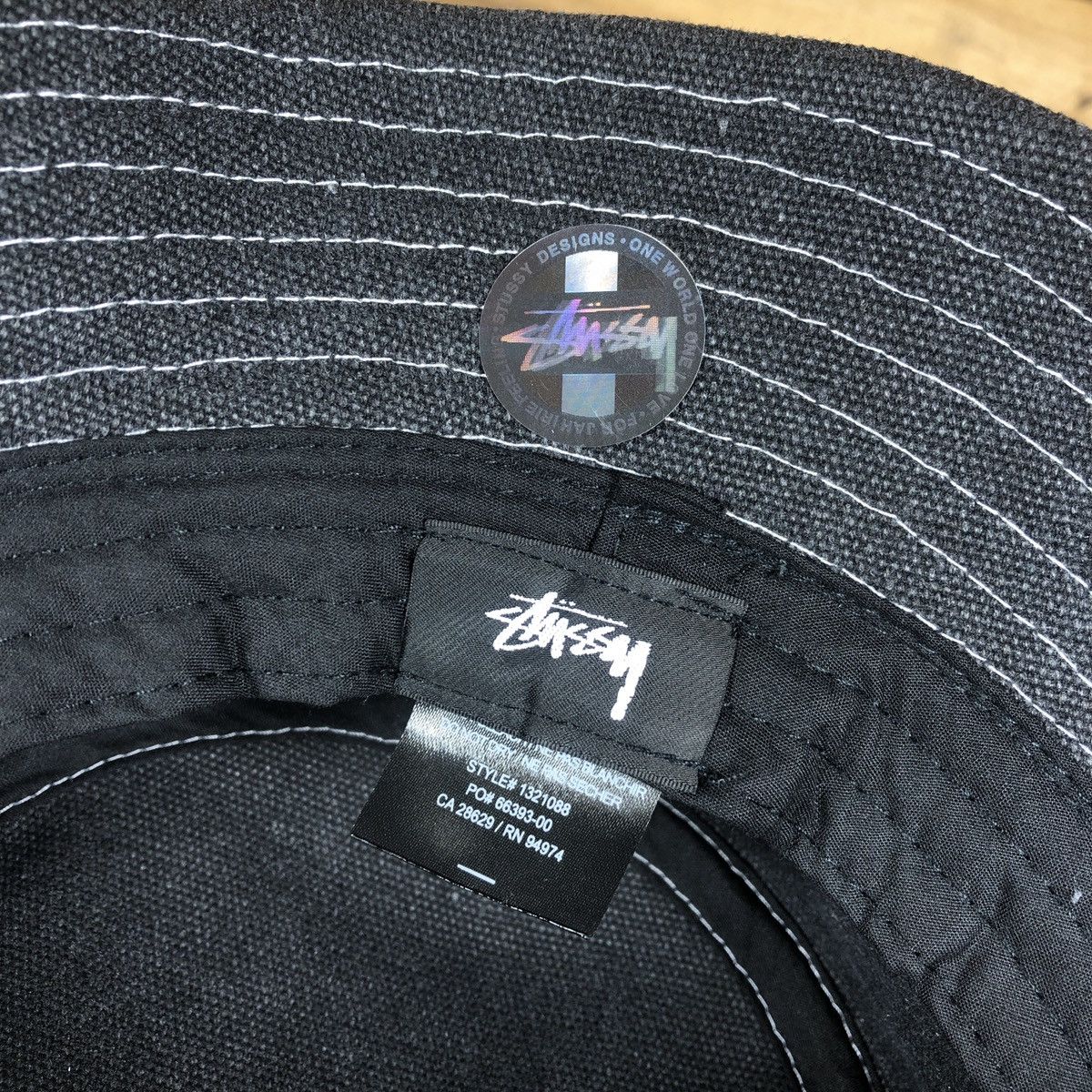 Stussy × Vintage Stussy Canvas Workgear Bucket Size ONE SIZE - 3 Thumbnail