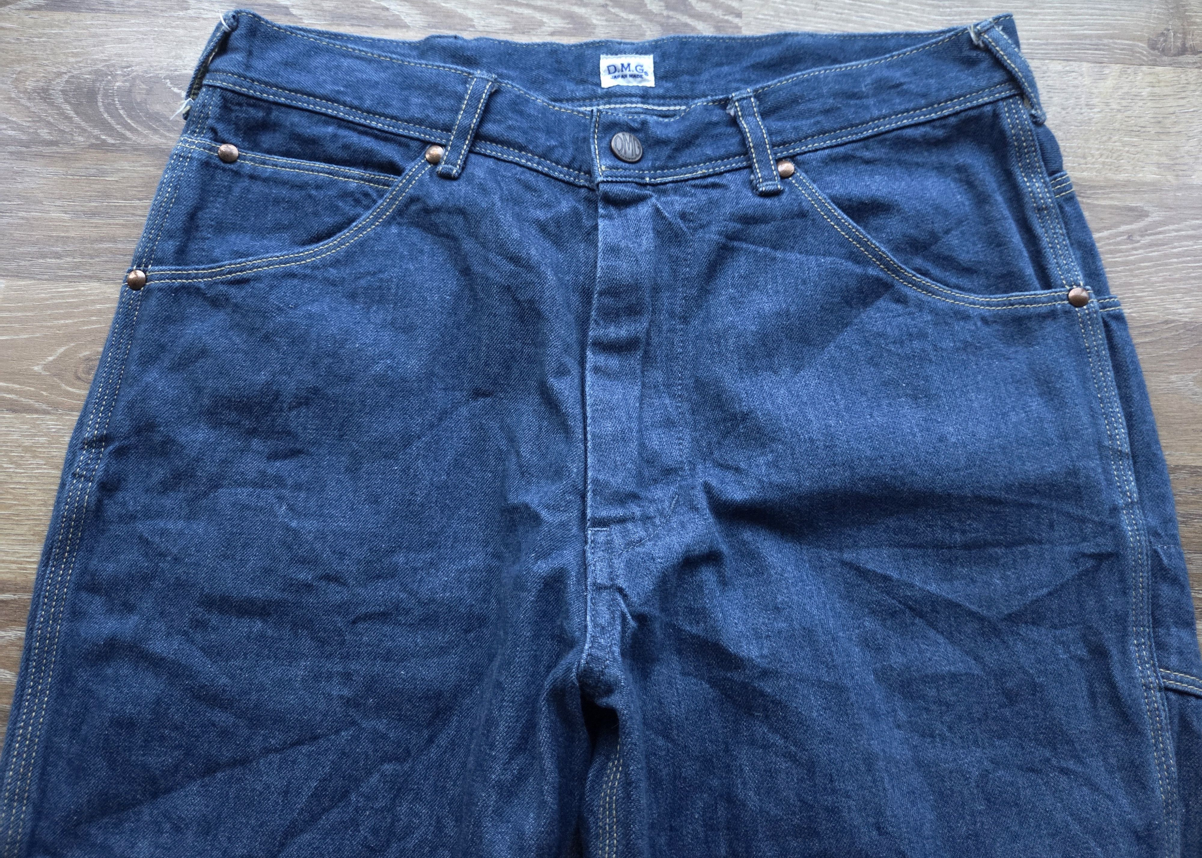 Japanese Brand Vintage D.M.G Domingo Denim Work Pants Kojima Jeans Doughman Size US 29 - 4 Thumbnail