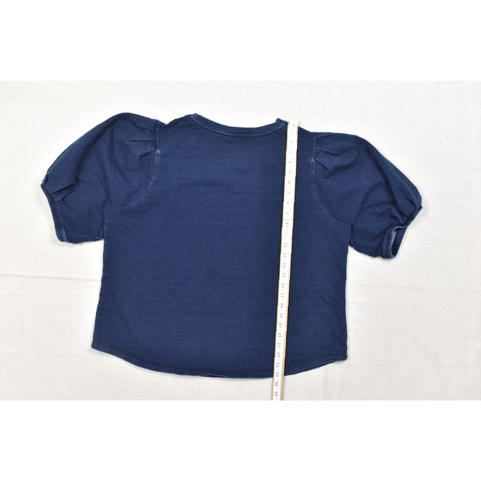 Vintage Chico's Zenergy Women's Blue Puff Sleeve Sweatshirt Top Size 2XL XXL Cotton Pullover Crew Neck Casual Shirt Blouse Size XXL / US 16-18 / IT 52-54 - 3 Thumbnail