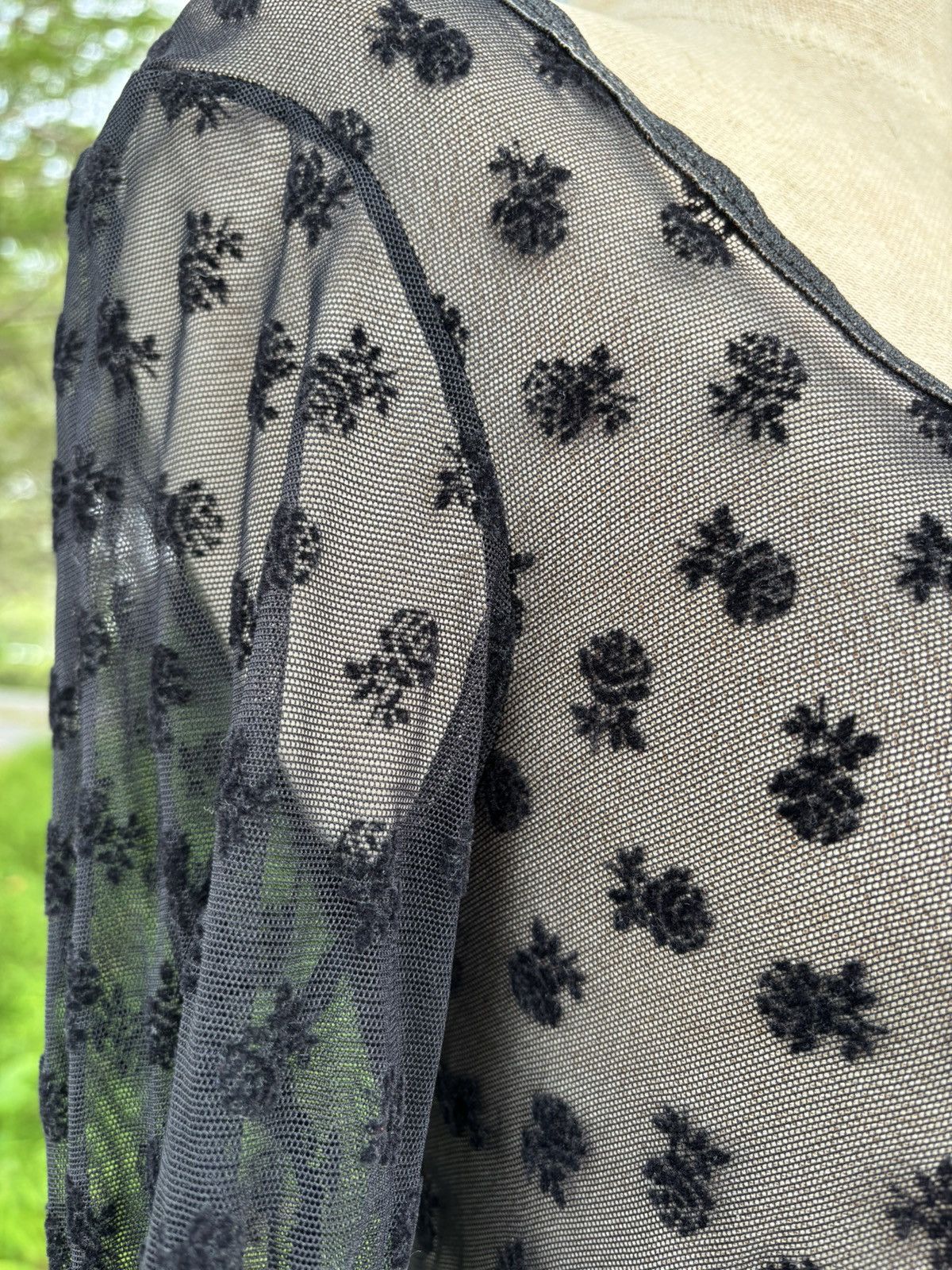 Vintage Black mesh dreas by david darlymple for field Size M / US 6-8 / IT 42-44 - 8 Thumbnail