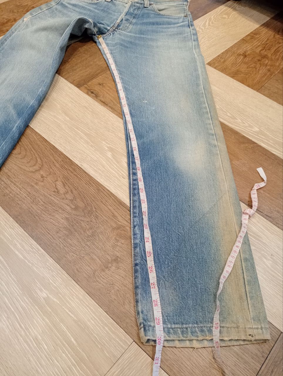 Levi's Vintage Clothing VINTAGE LEVI'S 501 TOP BUTTON #524 SELVEDGE BLUE DENIM PANTS Size US 29 - 16 Thumbnail